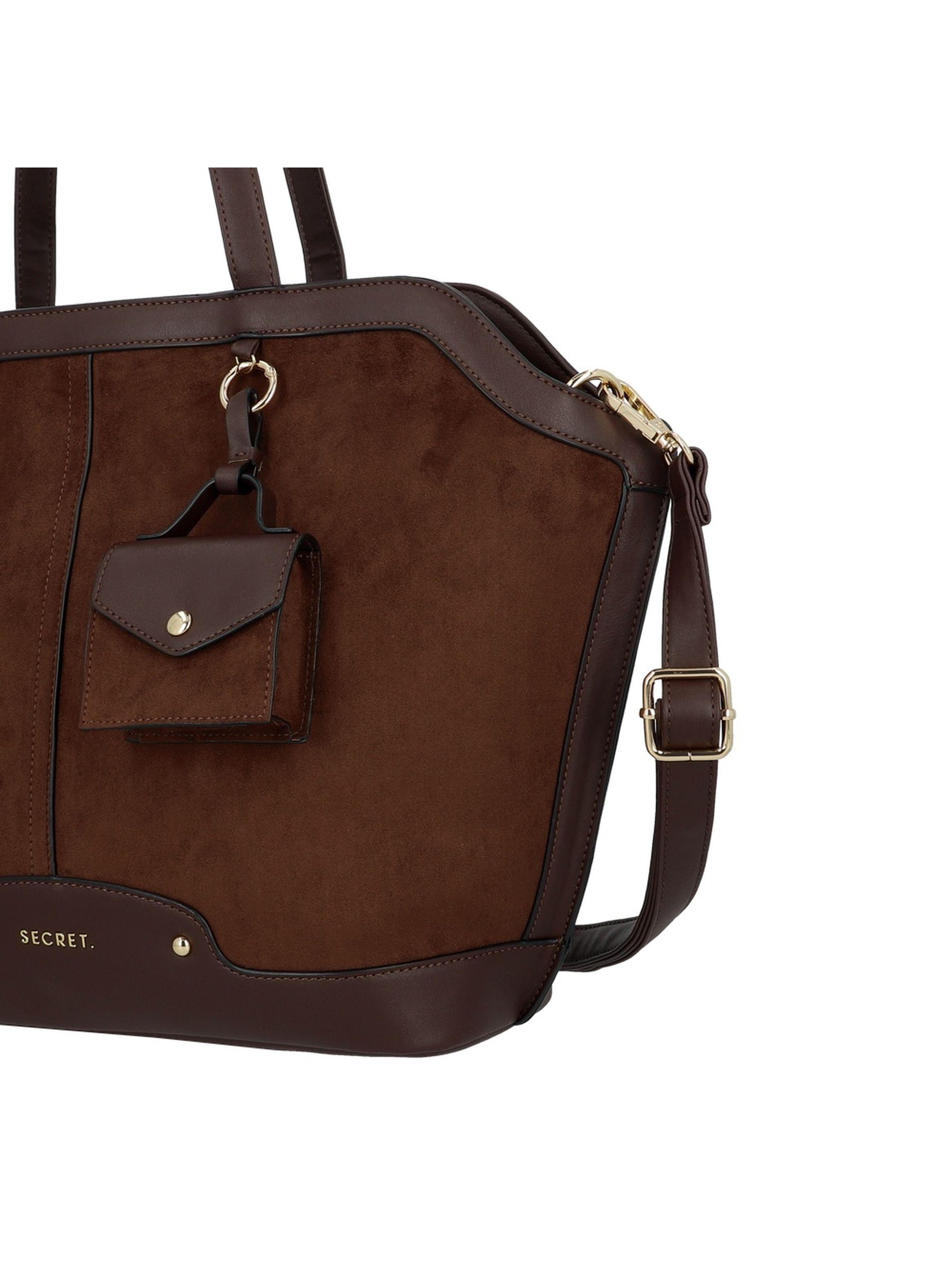 Cartera Tote Secret Benoni ST6 L Café-4