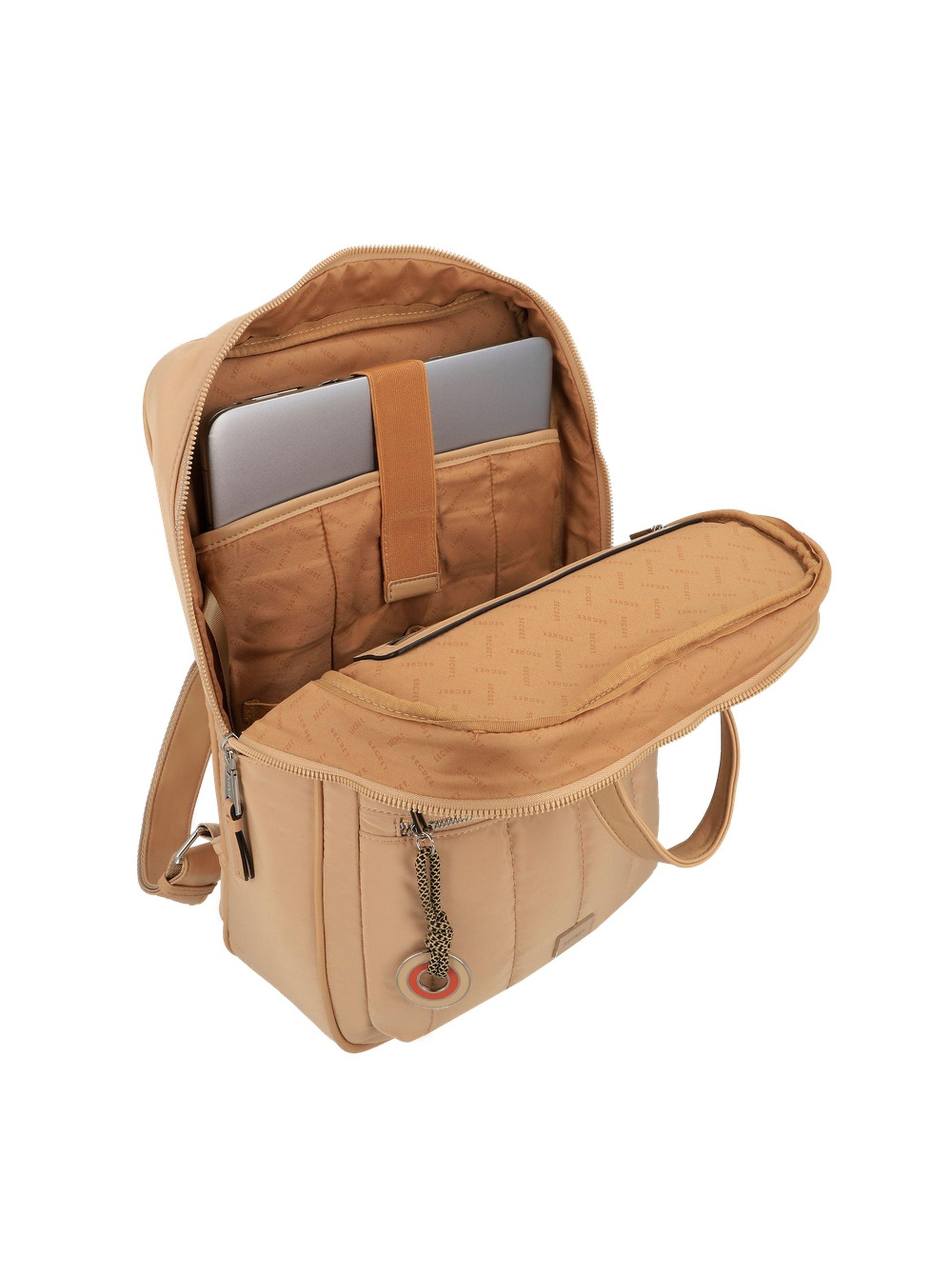 Mochila Notebook Secret Pipa SC6 Beige 15"-3