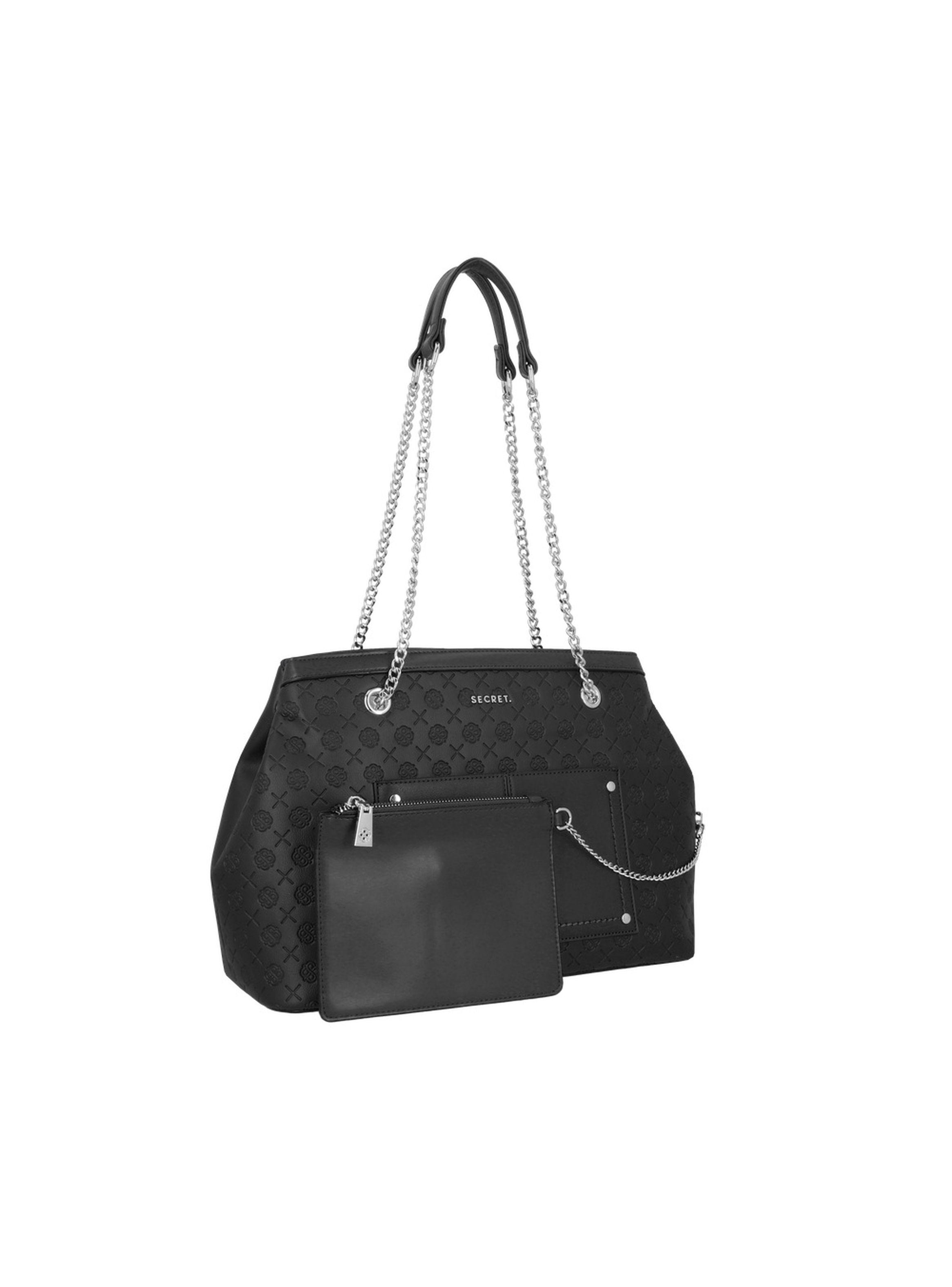 Cartera de hombro Secret Polonia FW25 L Negro-5