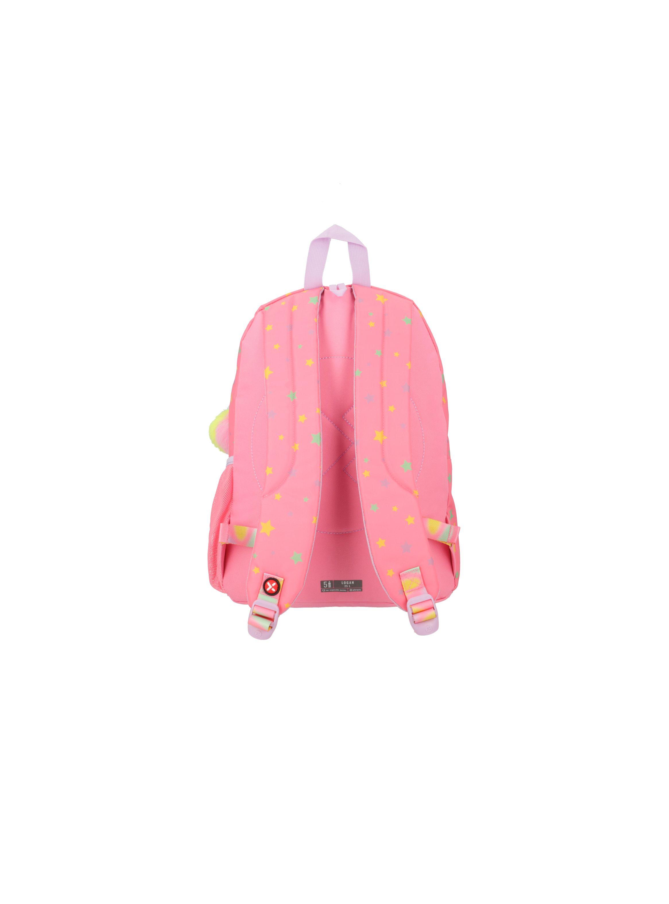 Mochila Xtrem Logan 4XT Unicornios Rosado-2
