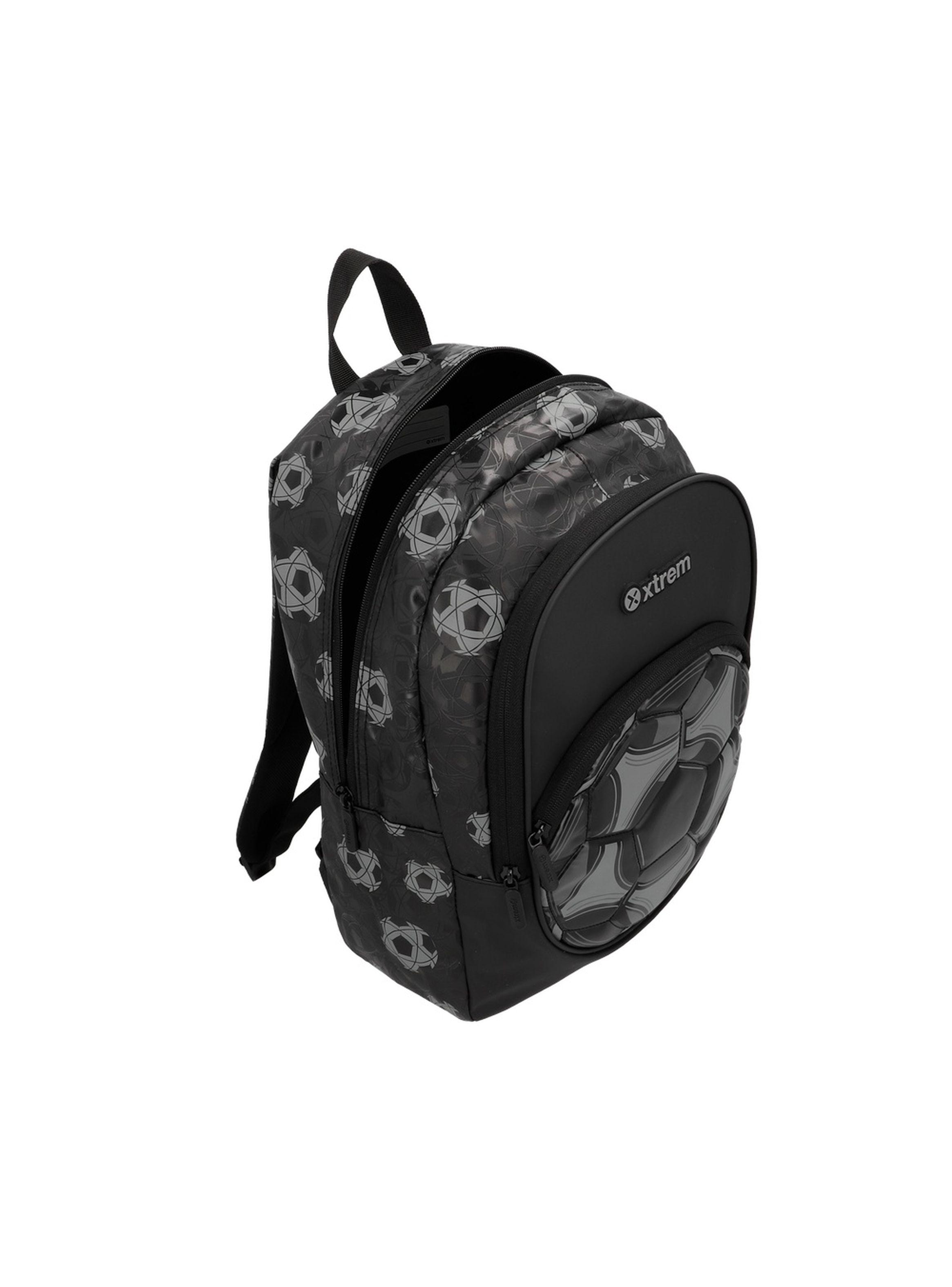Mochila Xtrem Logan 6XT Fútbol Negro-3