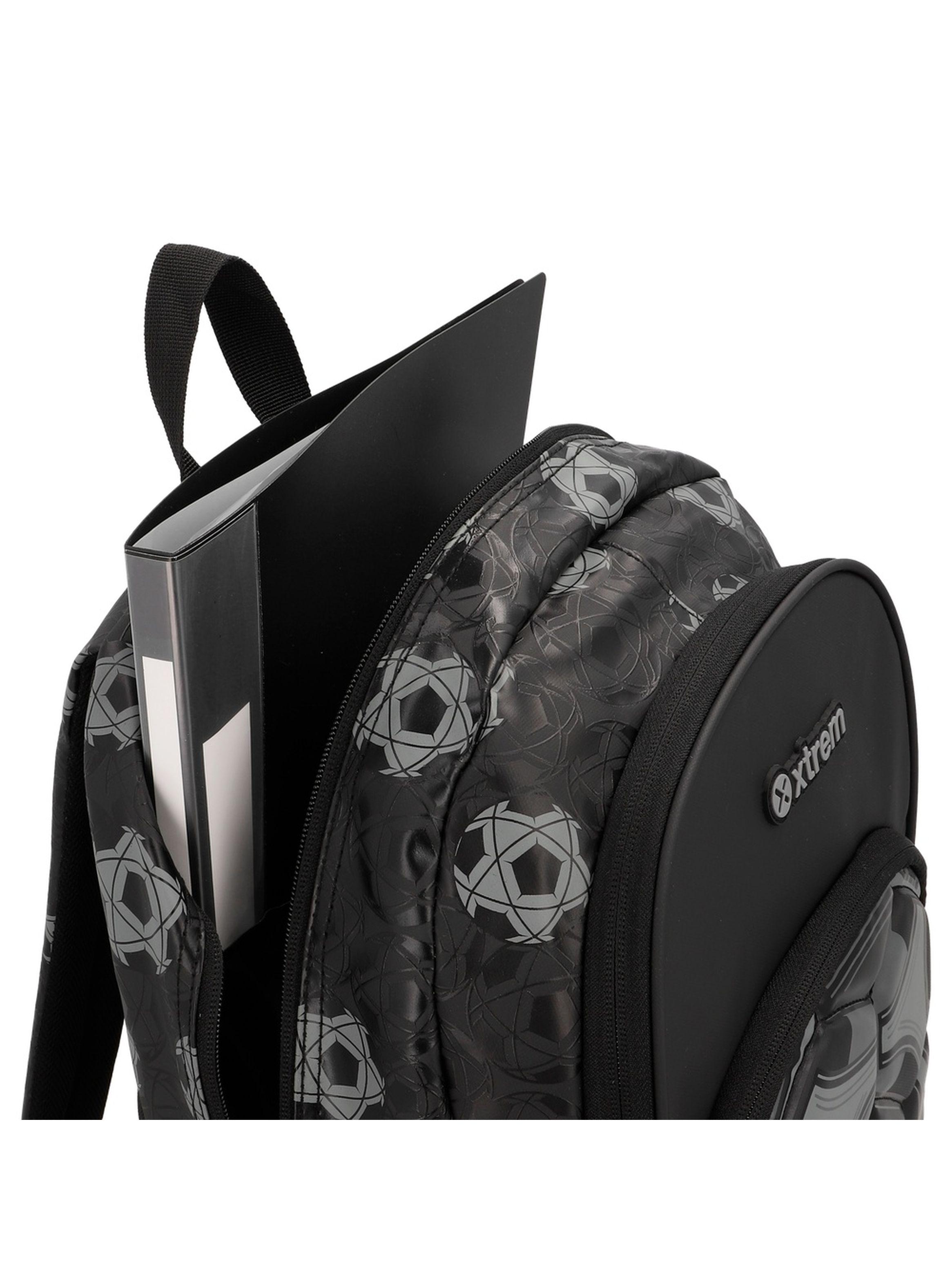 Mochila Xtrem Logan 6XT Fútbol Negro-6