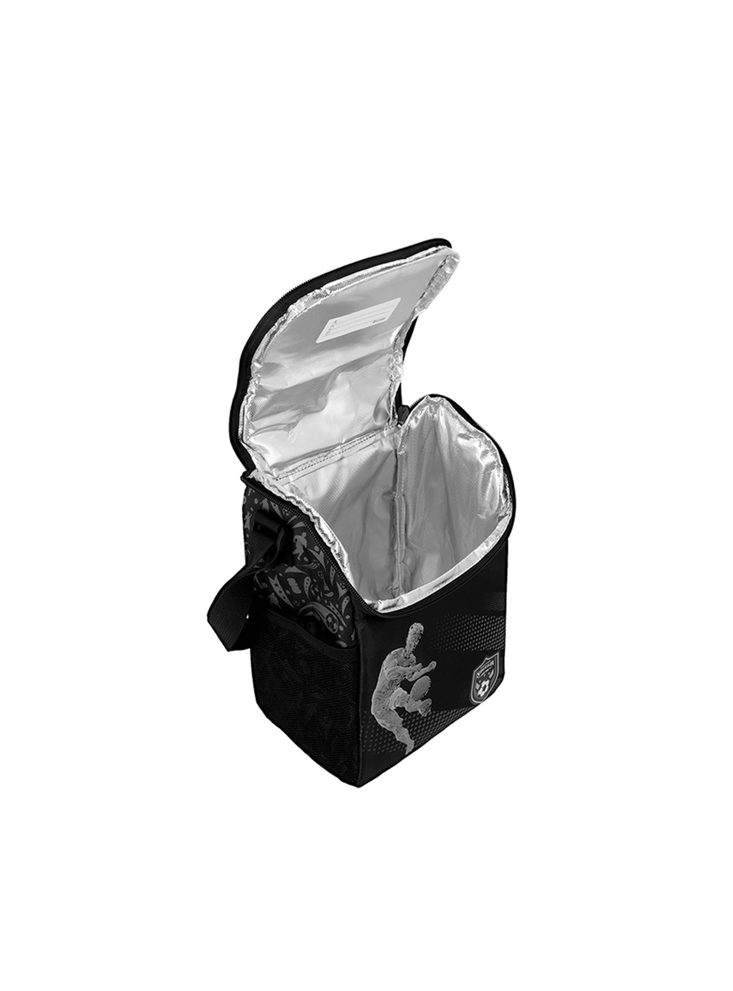 Lonchera Térmica Xtrem Froster 6XT Fútbol Negro/Gris-3