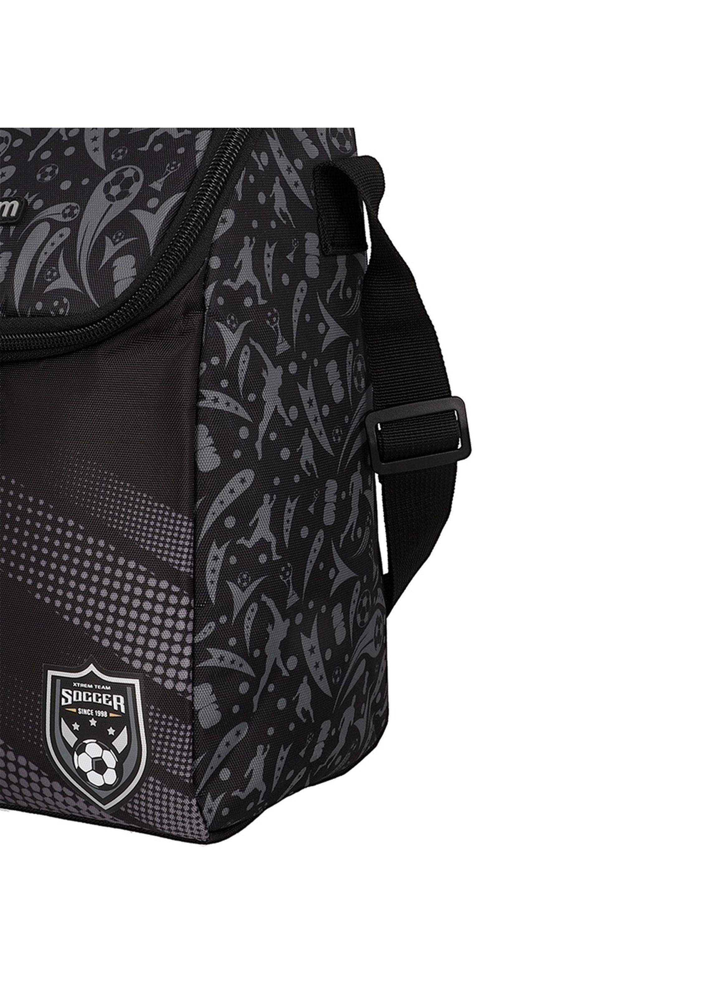 Lonchera Térmica Xtrem Froster 6XT Fútbol Negro/Gris-5