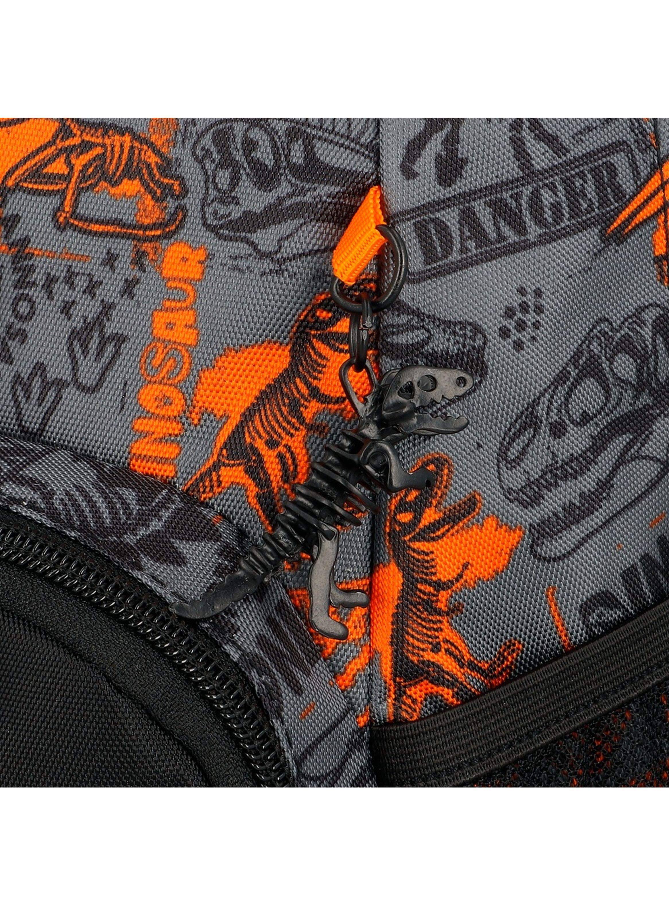 Mochila Xtrem Bolt 6XT Dino Naranjo-7