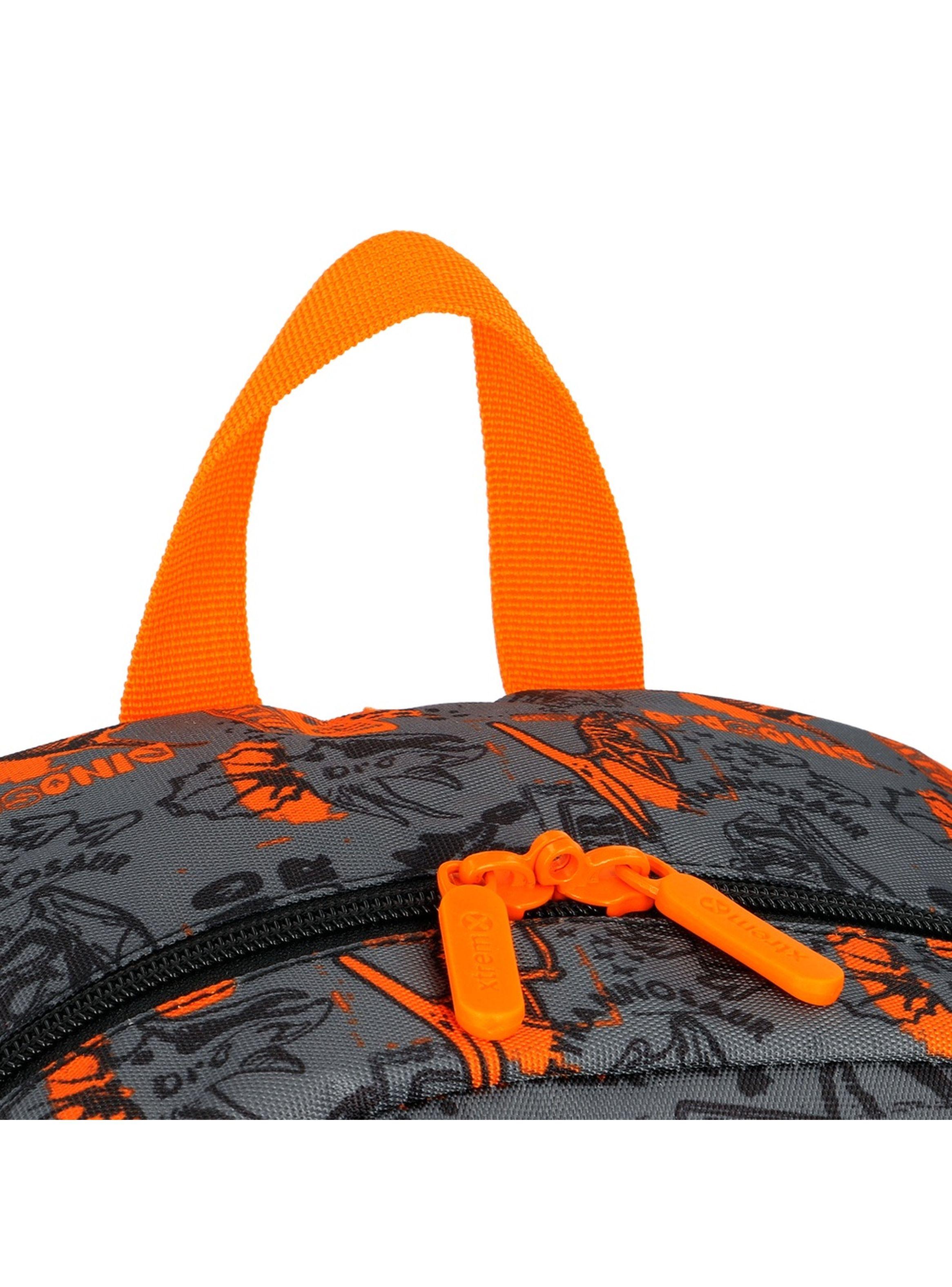 Mochila Xtrem Bolt 6XT Dino Naranjo-8