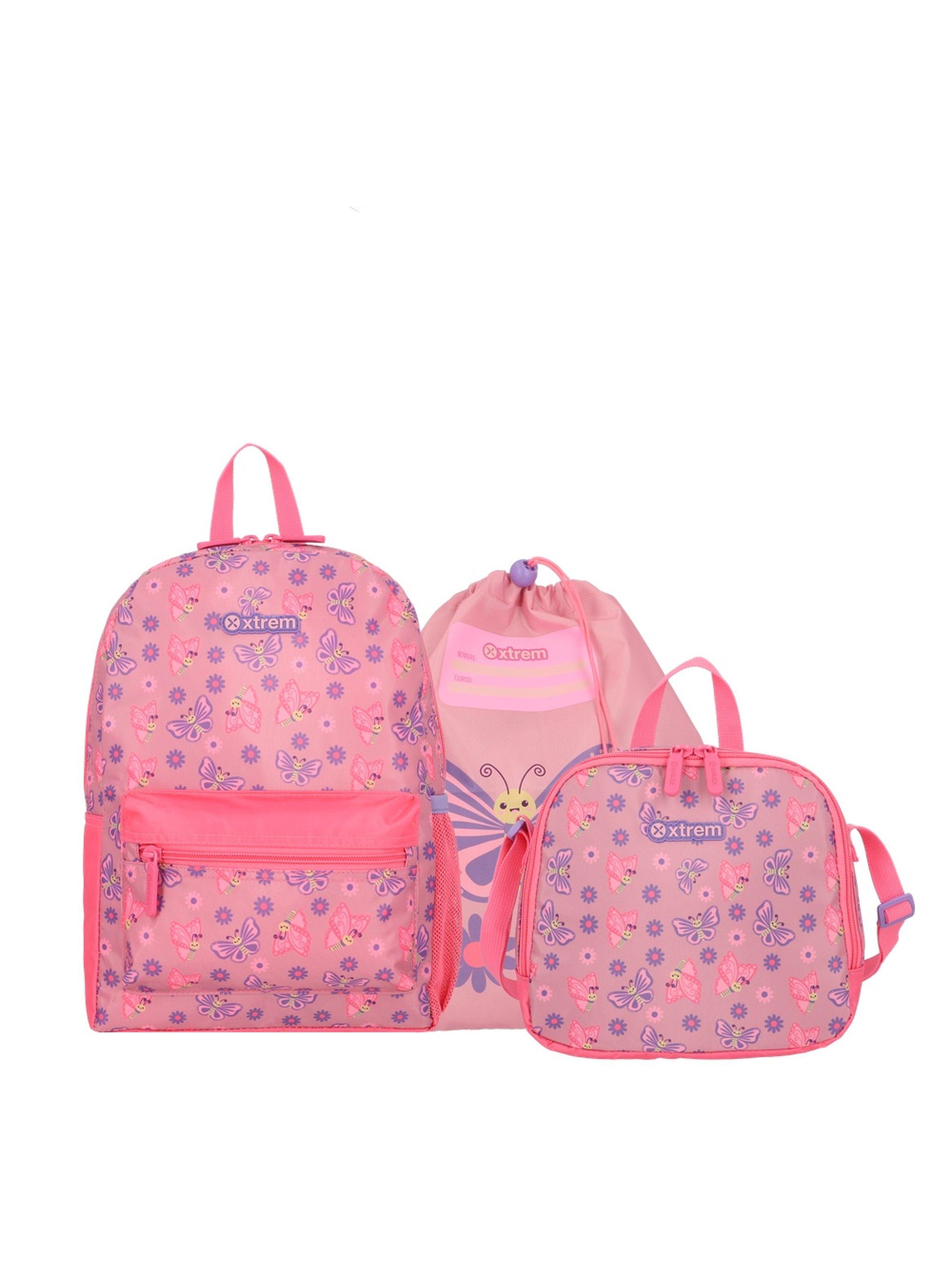 Minipack 6XT Mochila Niña Xtrem Mariposas Rosado-0