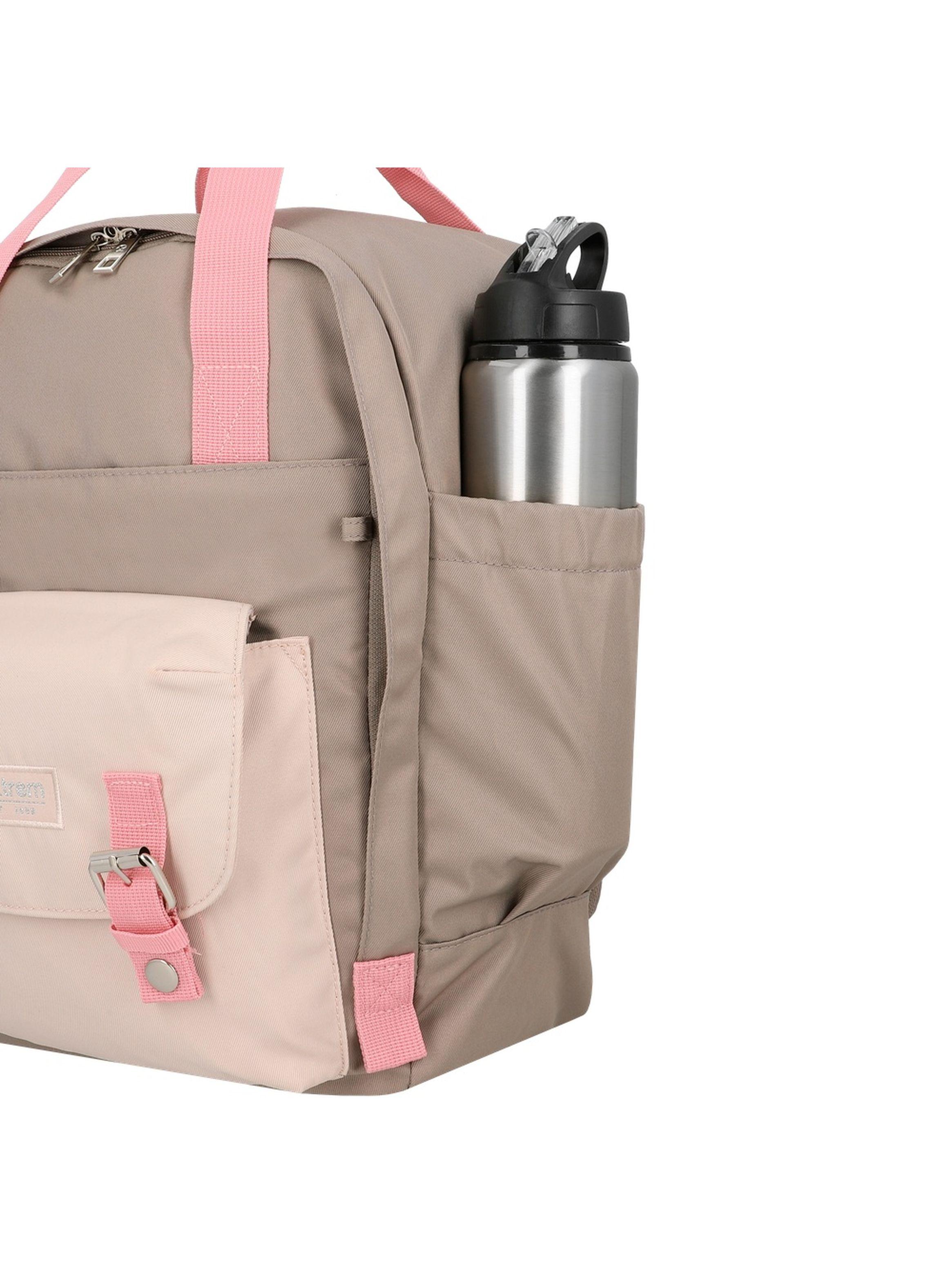 Mochila Notebook Xtrem Monroe 6XT Beige/Rosado 15"-5
