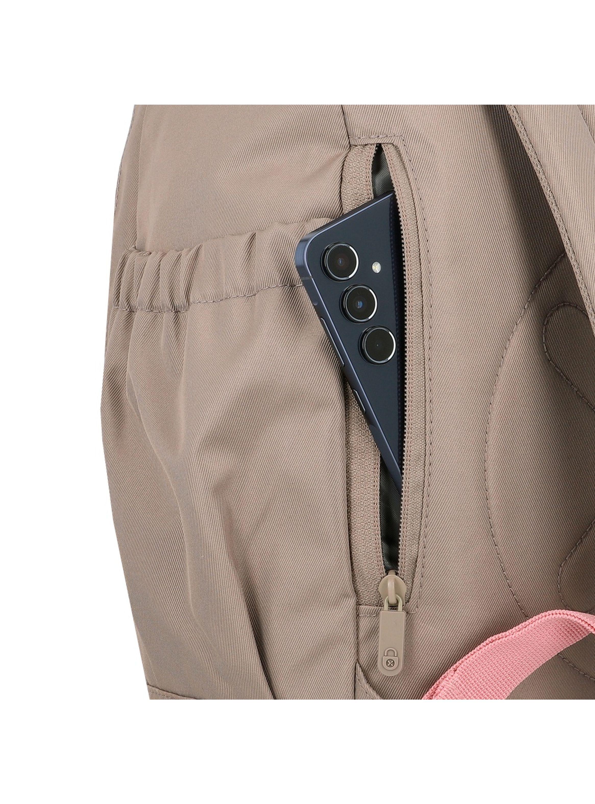 Mochila Notebook Xtrem Monroe 6XT Beige/Rosado 15"-6