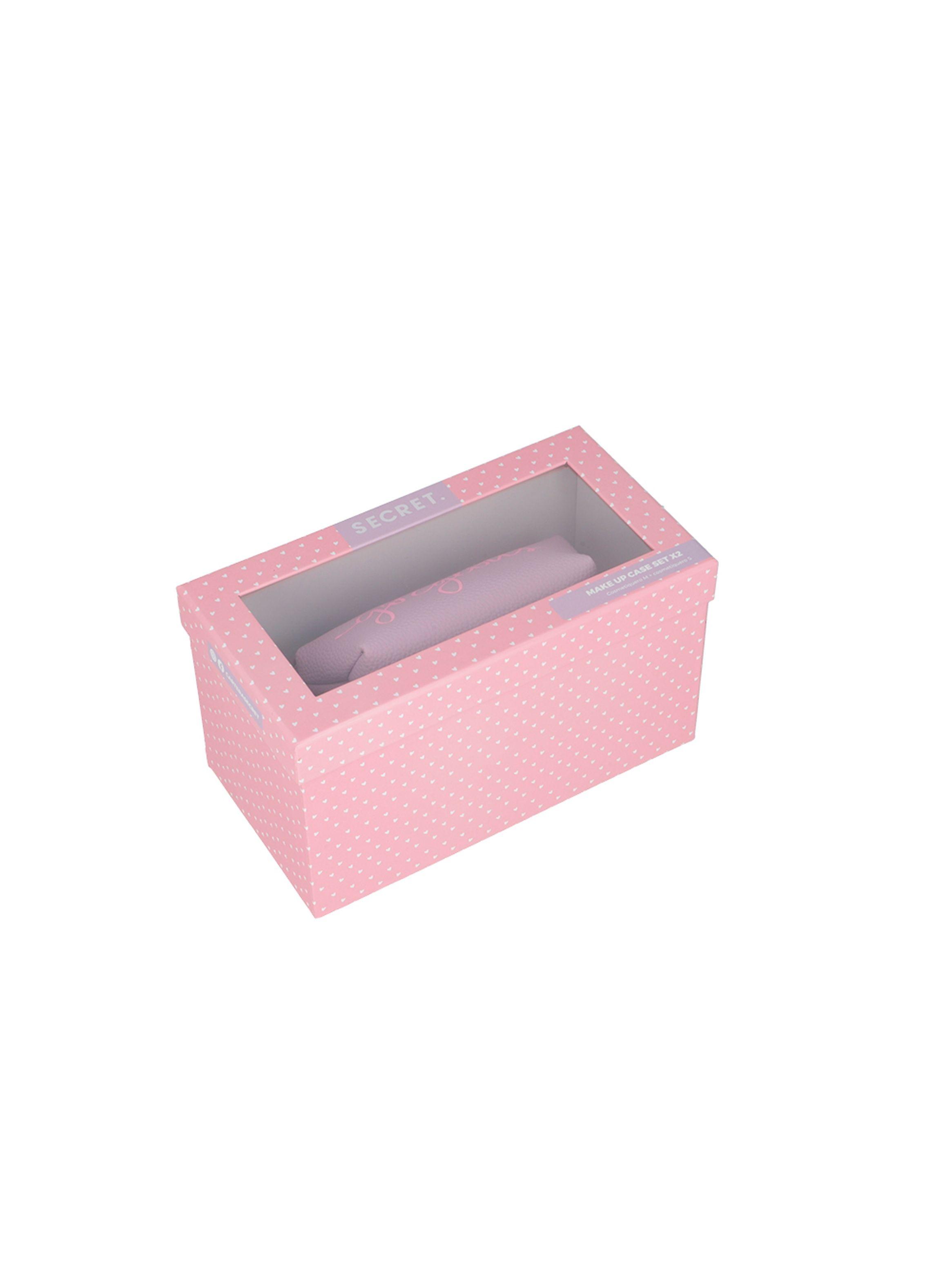 Cosmetiquero 2 unid Secret Niza SS25 Rosado-2