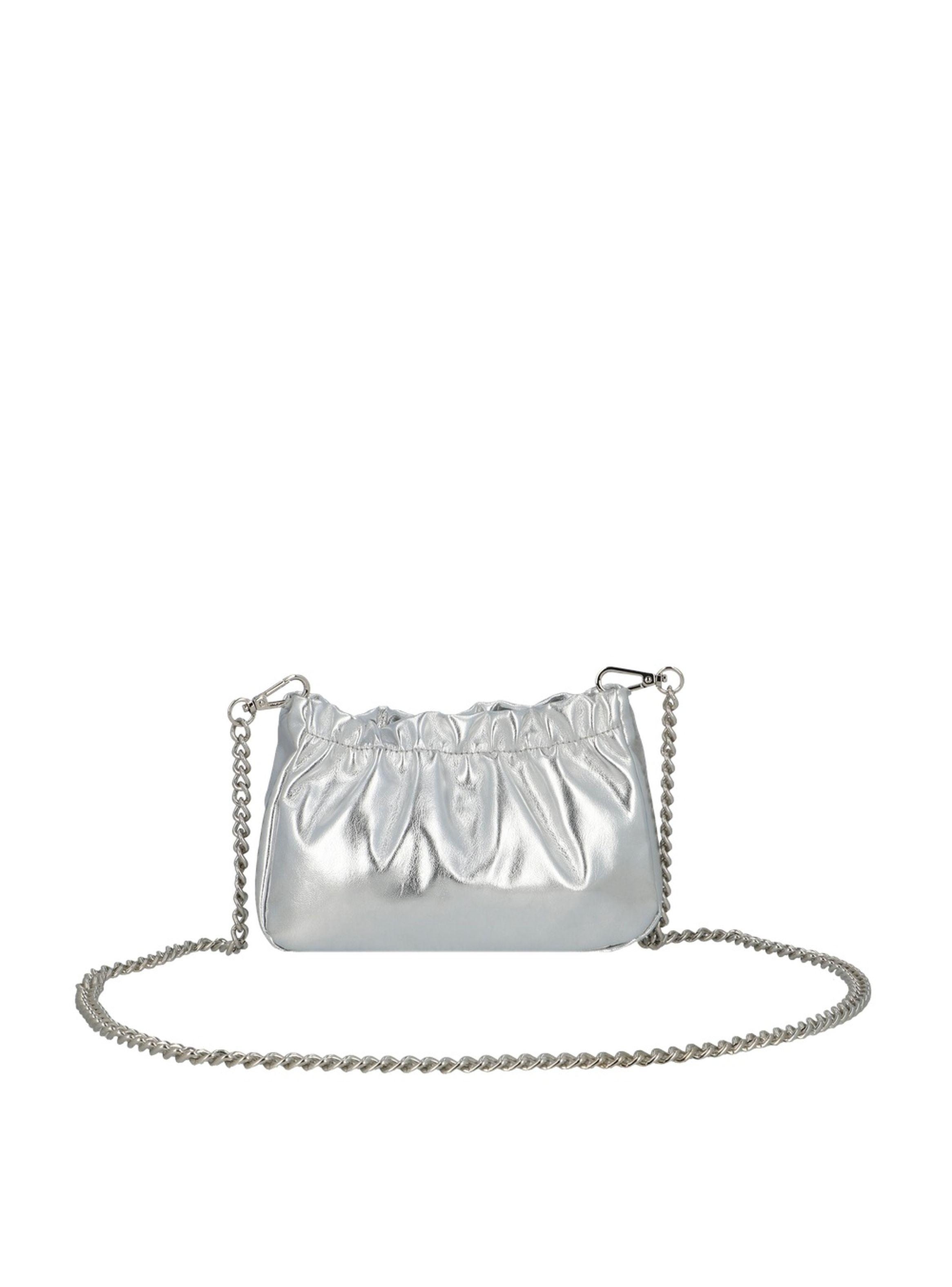 Cartera de Fiesta Secret Fete SC6 S Plateado Metálico-2
