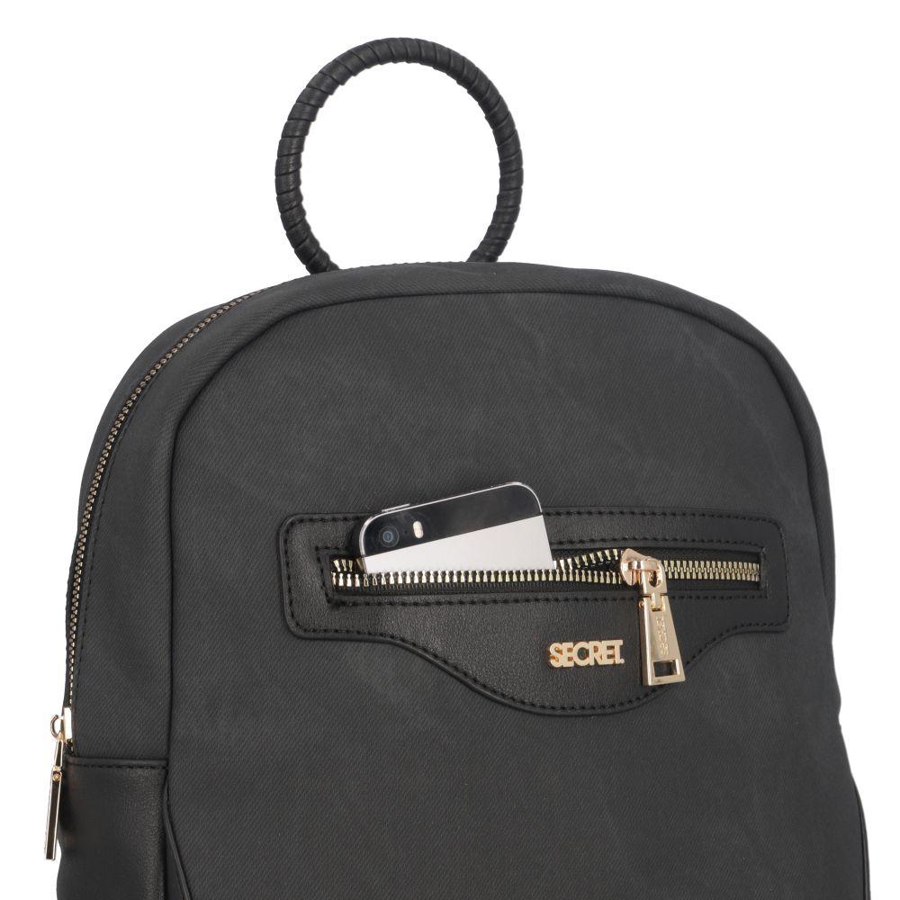 Mochila Palermo Casual Negro Secret L-16