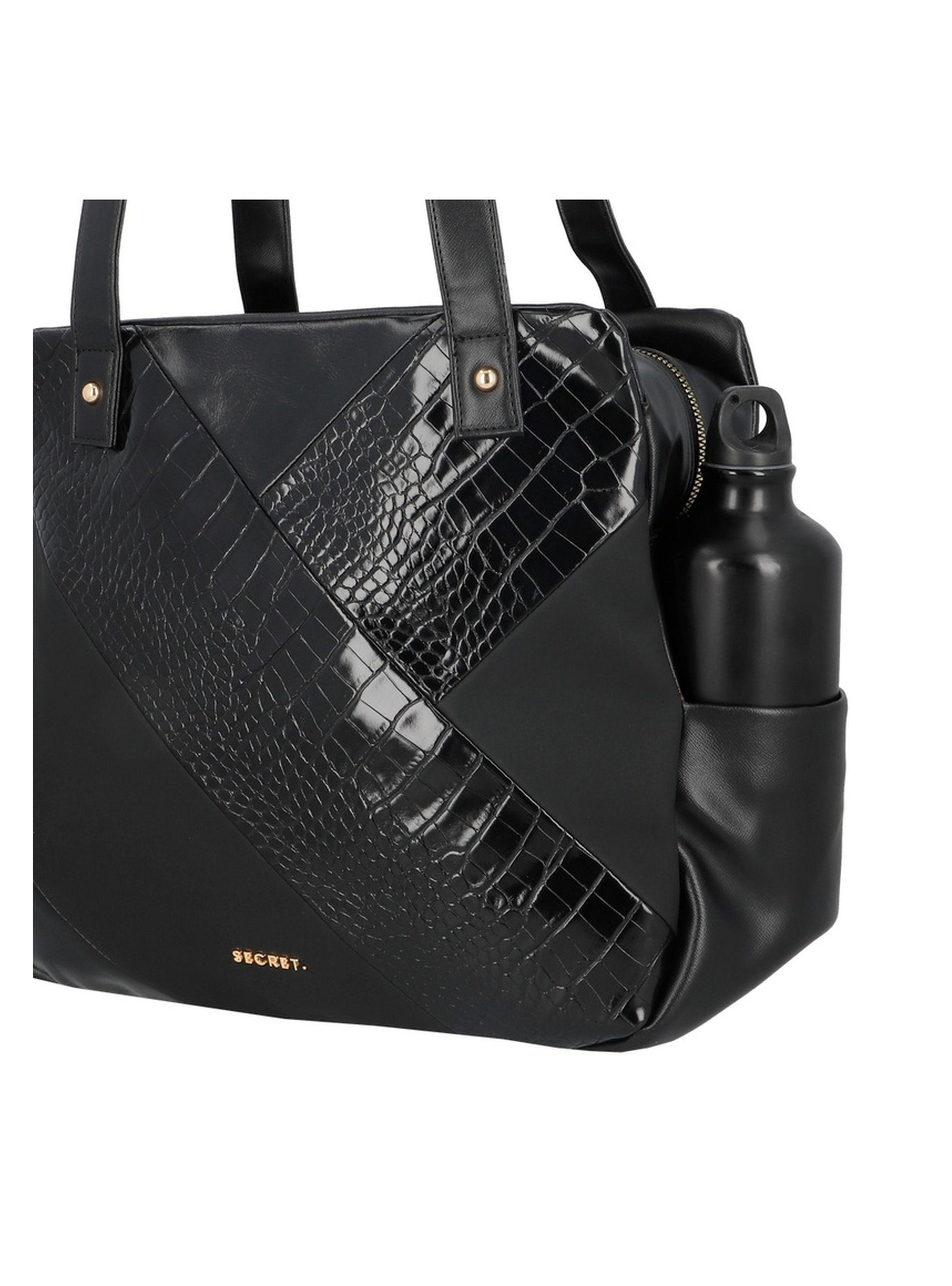 Cartera de hombro Secret Ede FW25 L Negro-5
