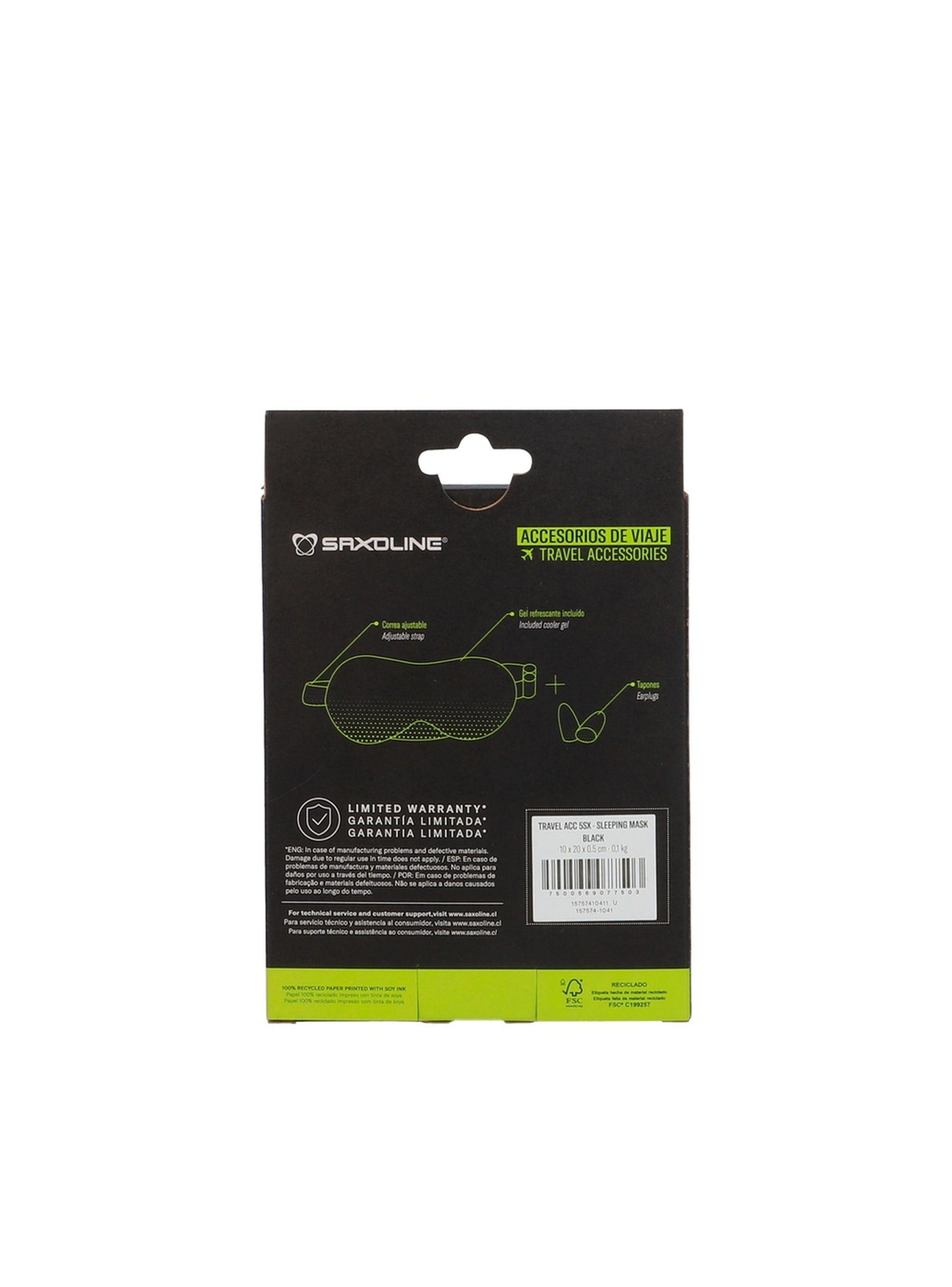 Antifaz de Viaje para dormir Saxoline Negro-2
