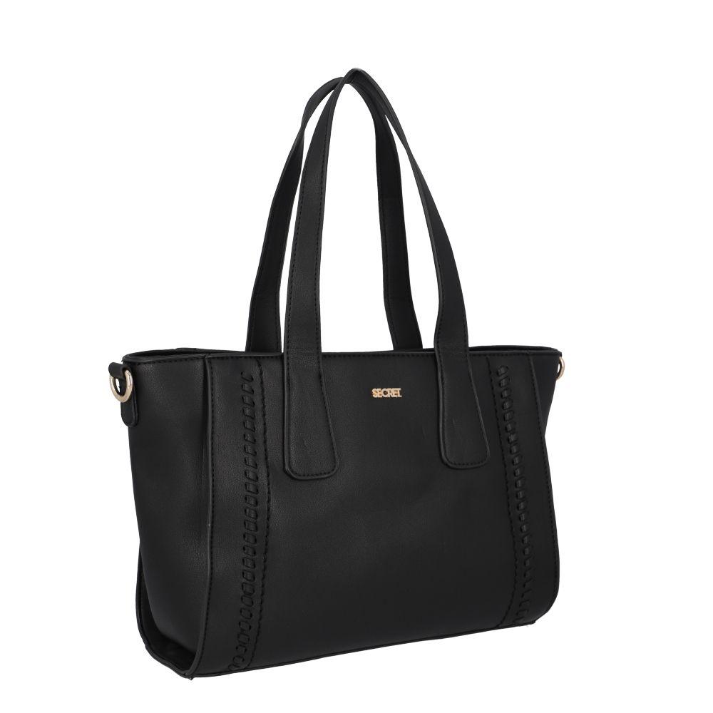 Cartera Mujer Niza Casual Negro Secret L-6