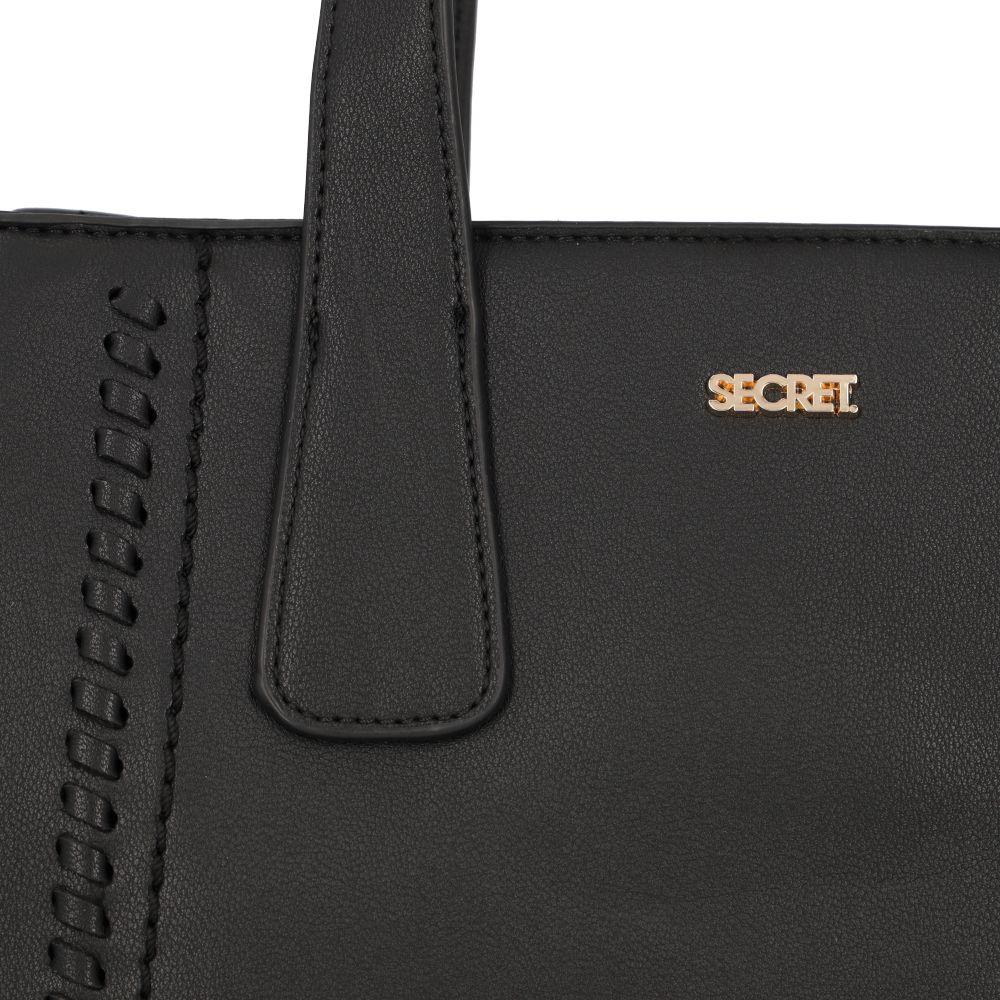 Cartera Mujer Niza Casual Negro Secret L-8
