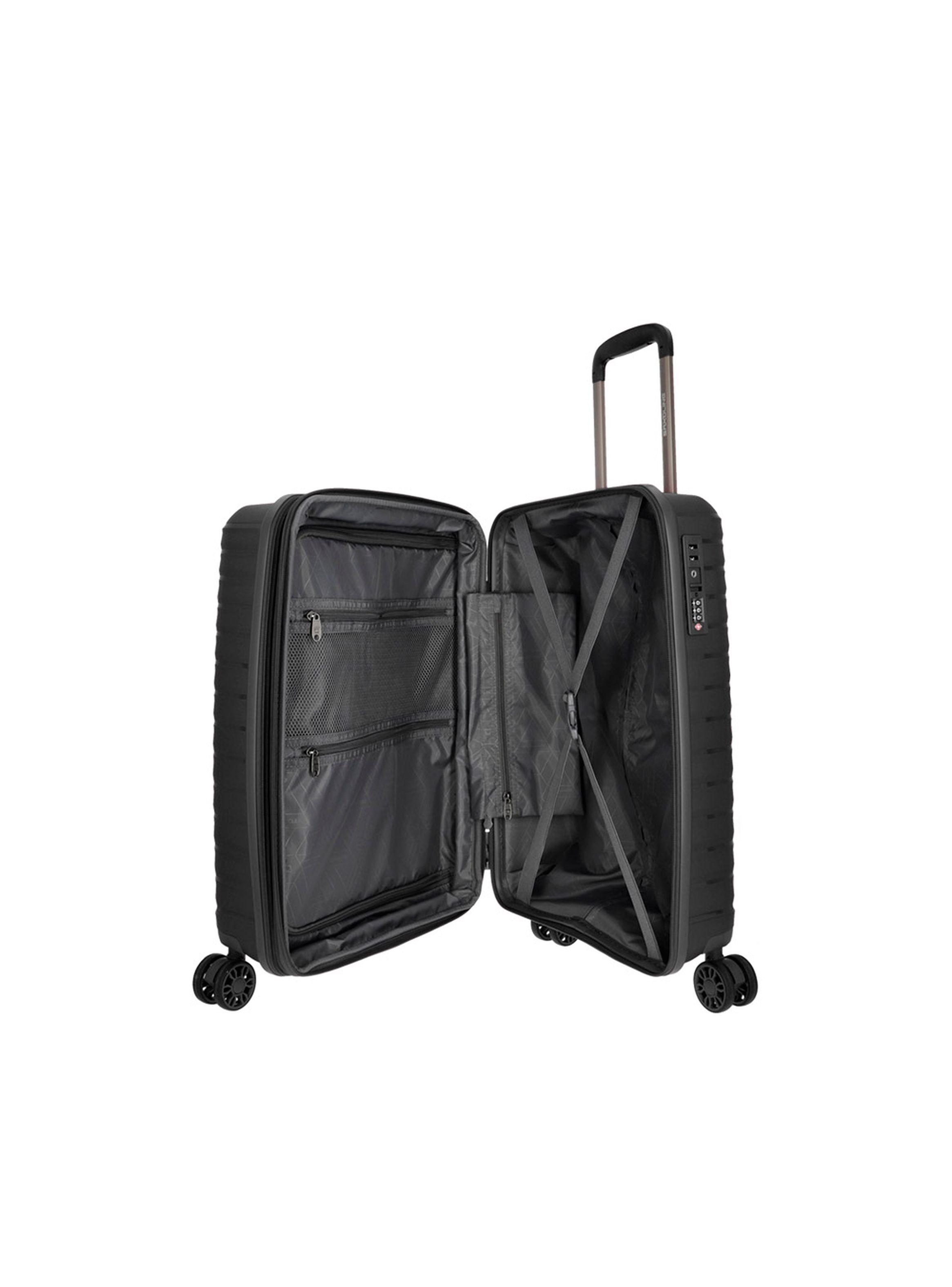 Maleta de Cabina Saxoline Titanium Negro-3