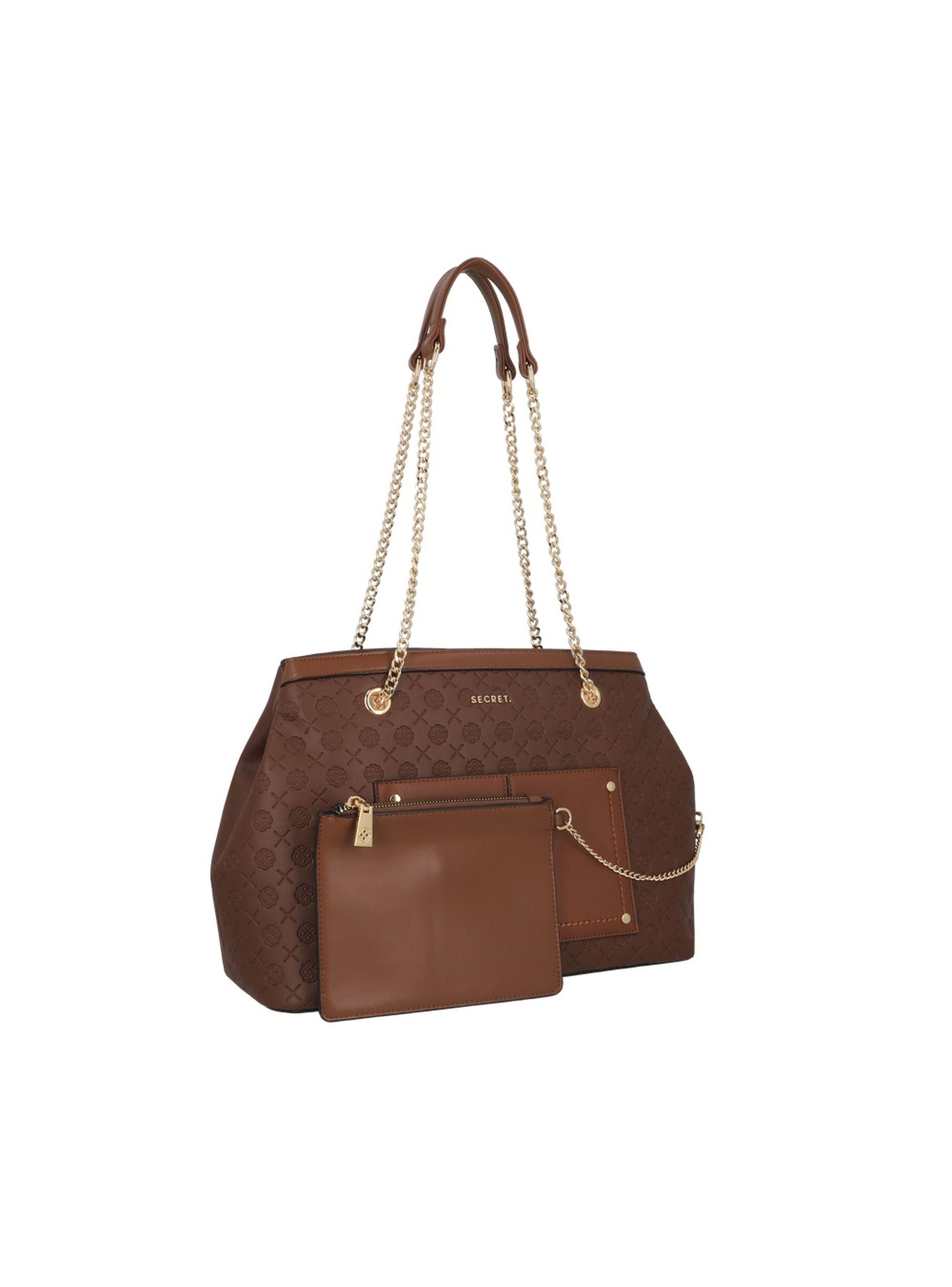 Cartera de hombro Secret Polonia FW25 L Café-5