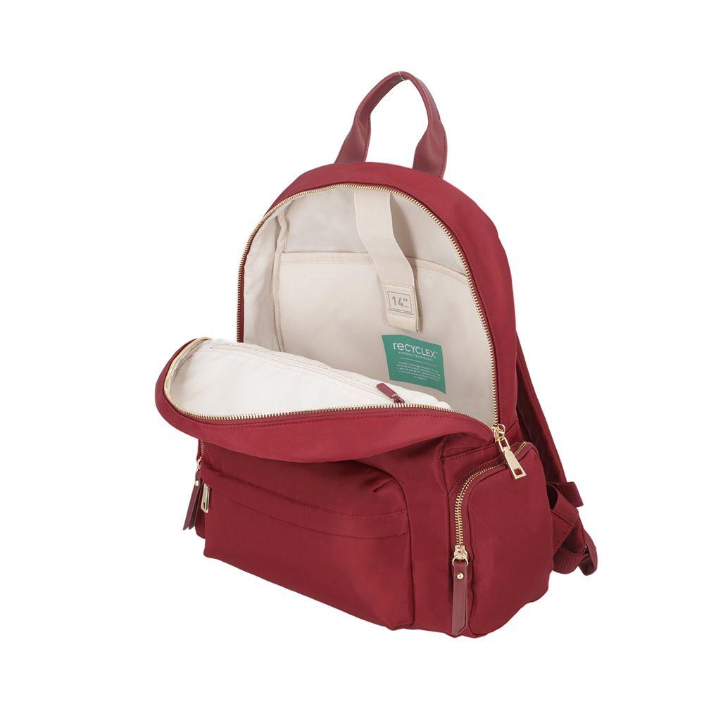 Mochila Notebook Saxoline Madison Rojo 14"-2