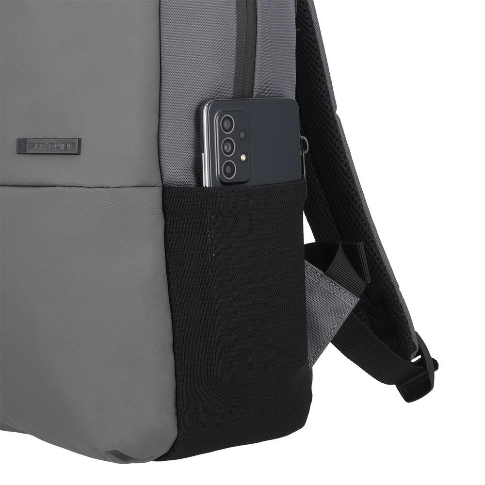 Mochila Notebook Saxoline Downtown Gris 15"-7