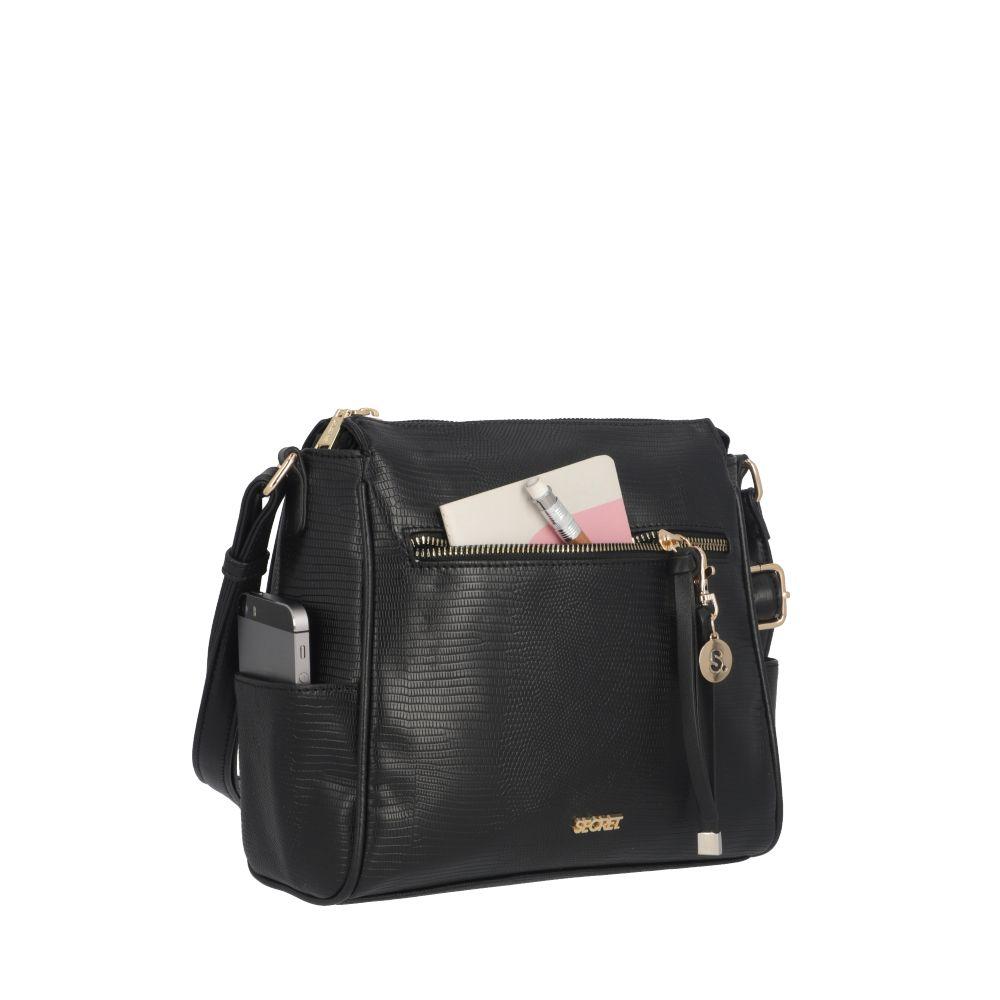 Cartera Bolonia Casual Negro Secret M-8