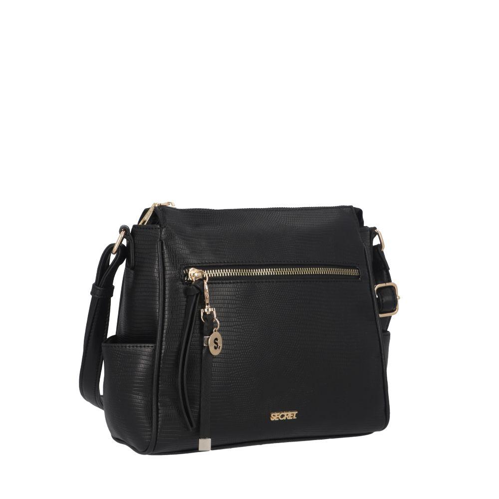 Cartera Bolonia Casual Negro Secret M-1