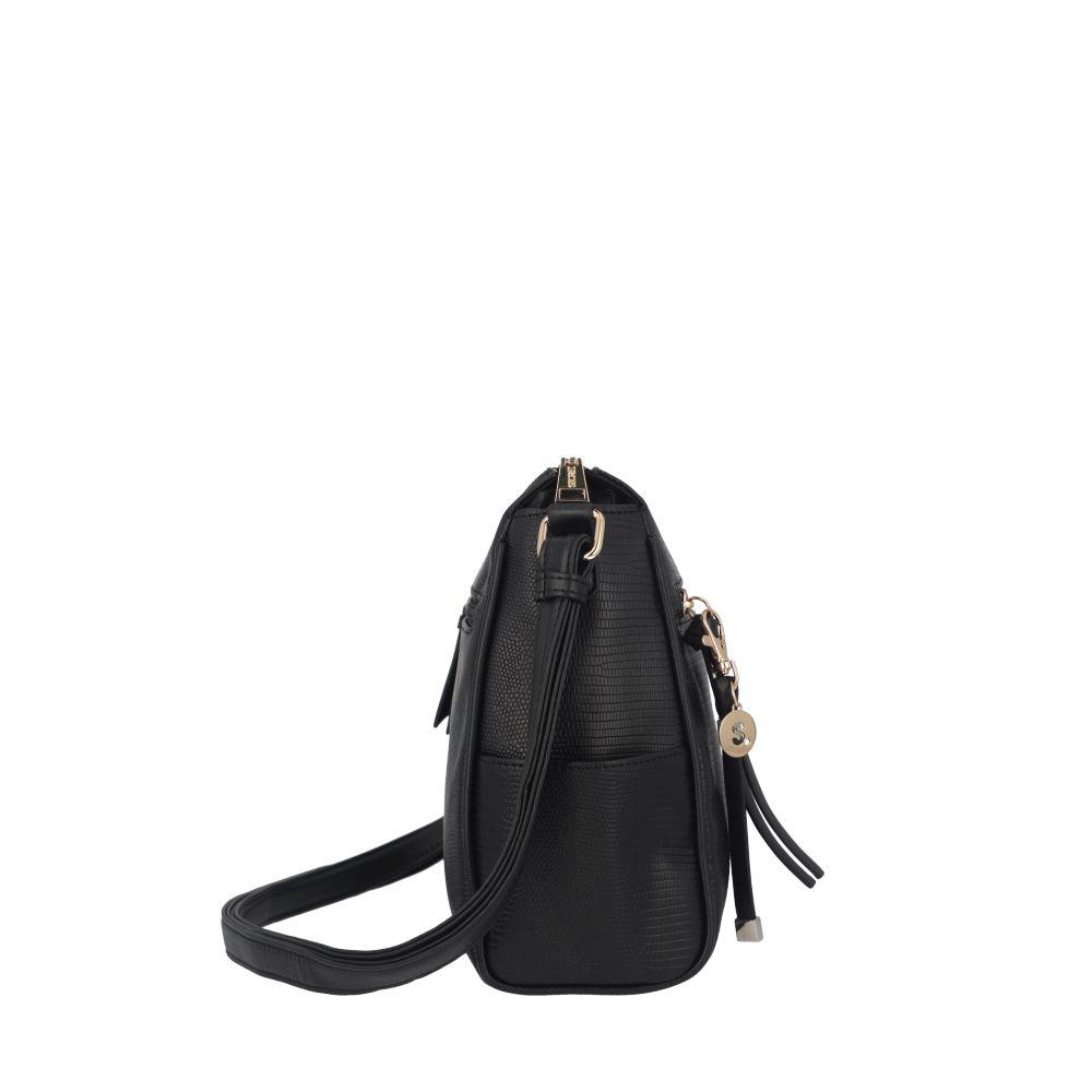 Cartera Bolonia Casual Negro Secret M-4