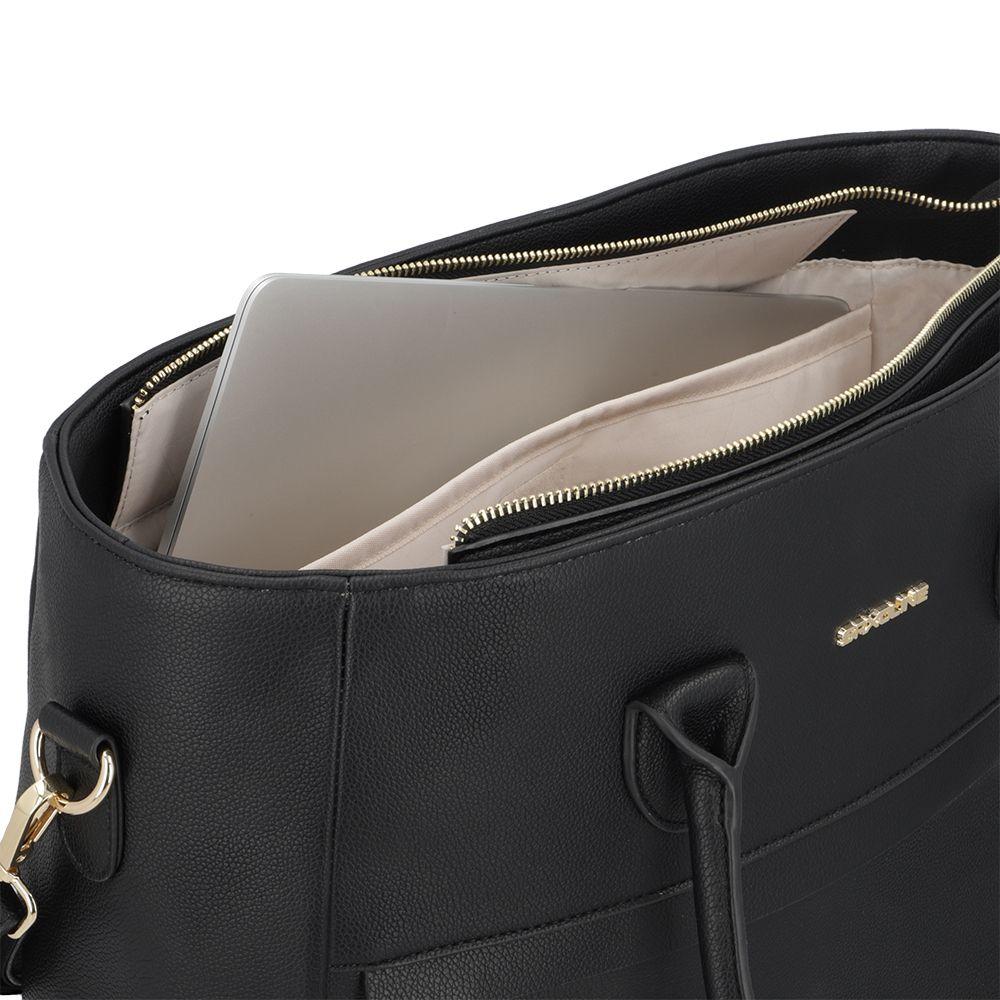 Cartera para notebook Eastside negra 15"-6