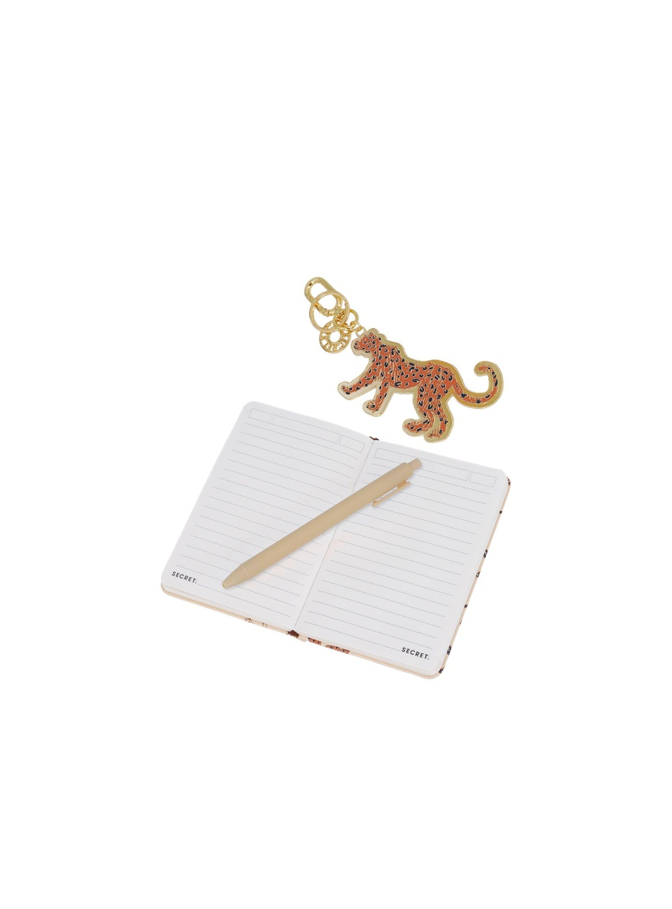 Set Libreta + Lápiz + Charm Secret Sintra ST6 Leopardo-5