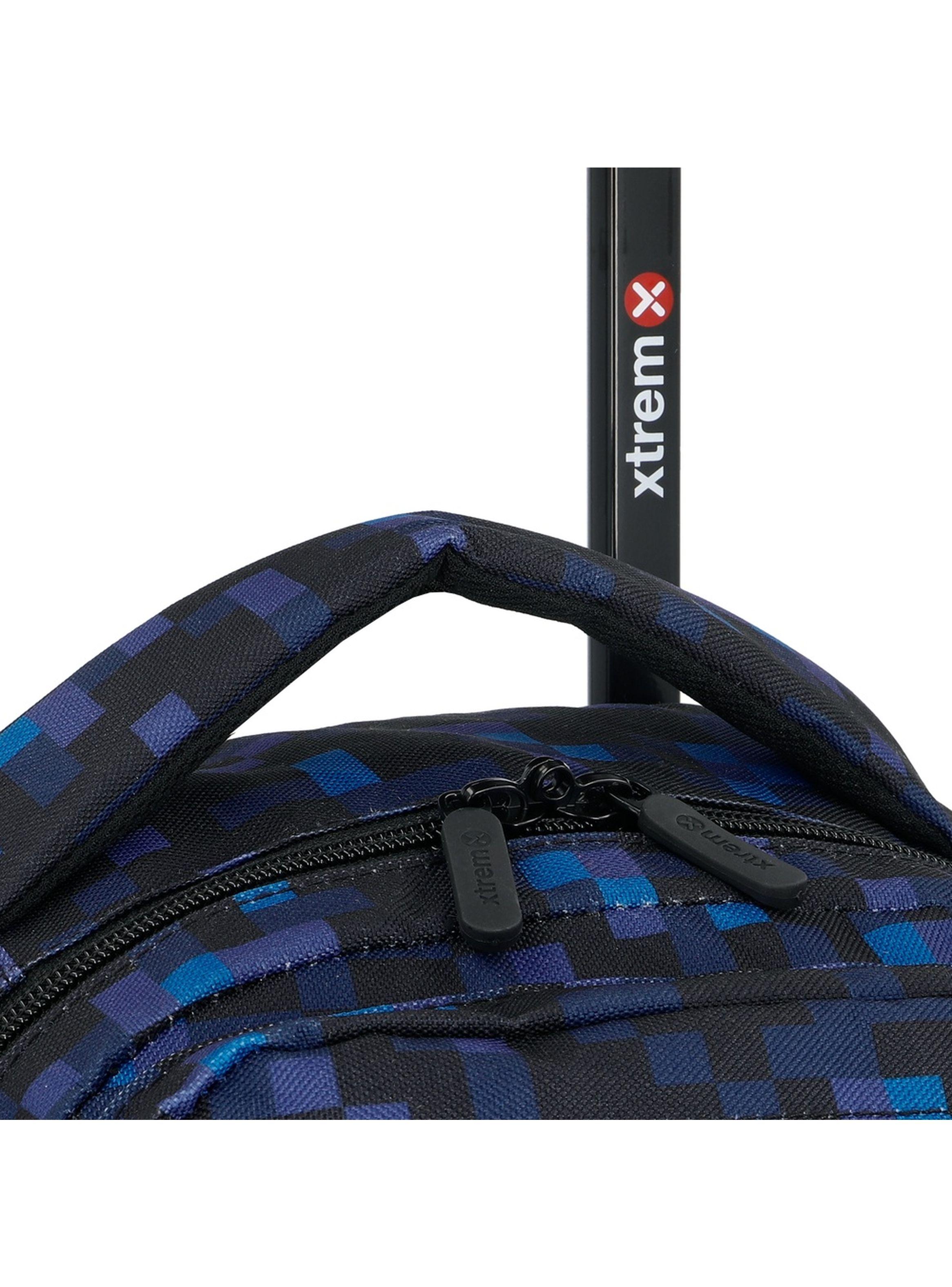 Pack Mochila con ruedas Xtrem Run 6XT Pixels Azul-4
