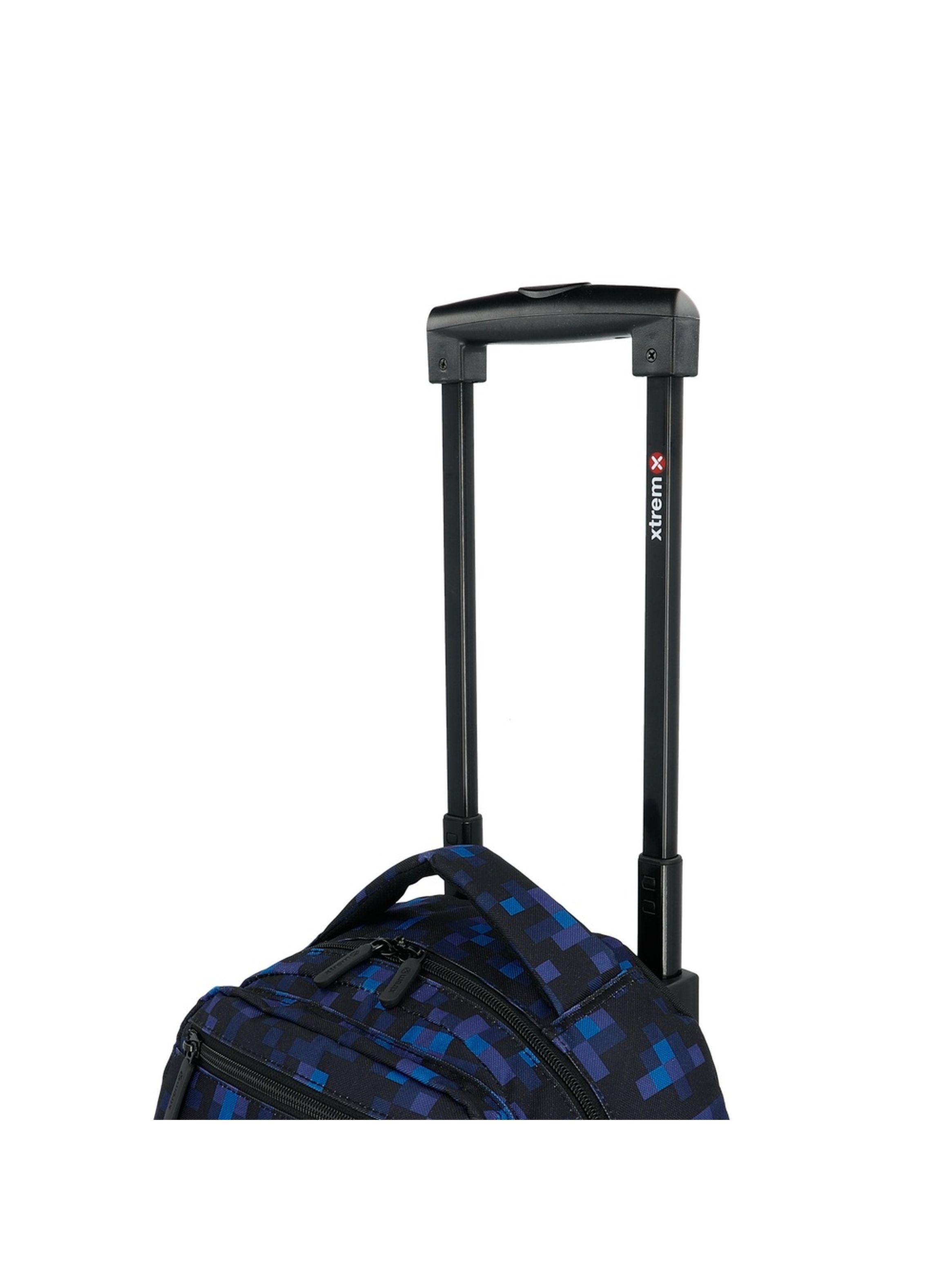 Pack Mochila con ruedas Xtrem Run 6XT Pixels Azul-5