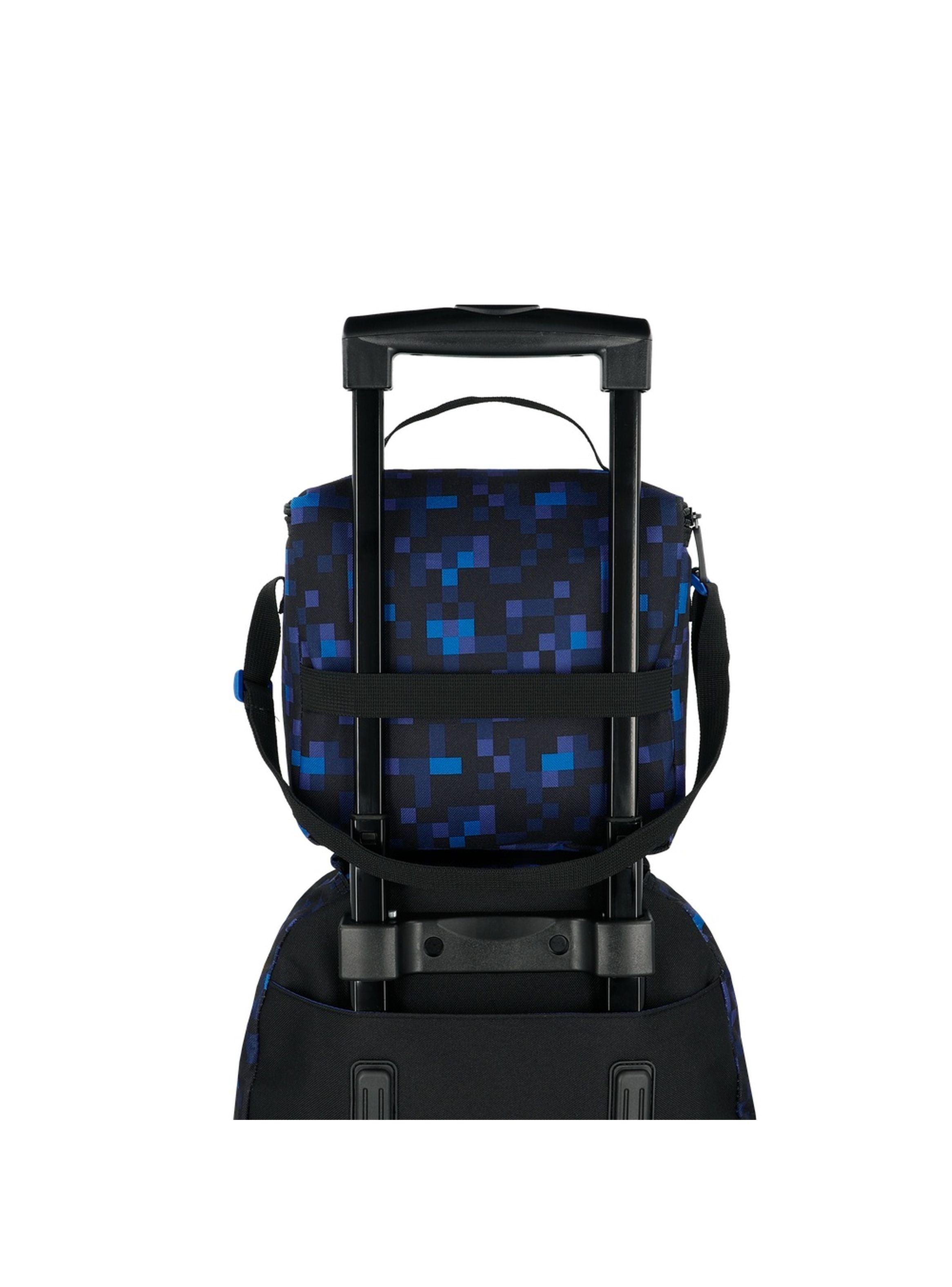 Pack Mochila con ruedas Xtrem Run 6XT Pixels Azul-9