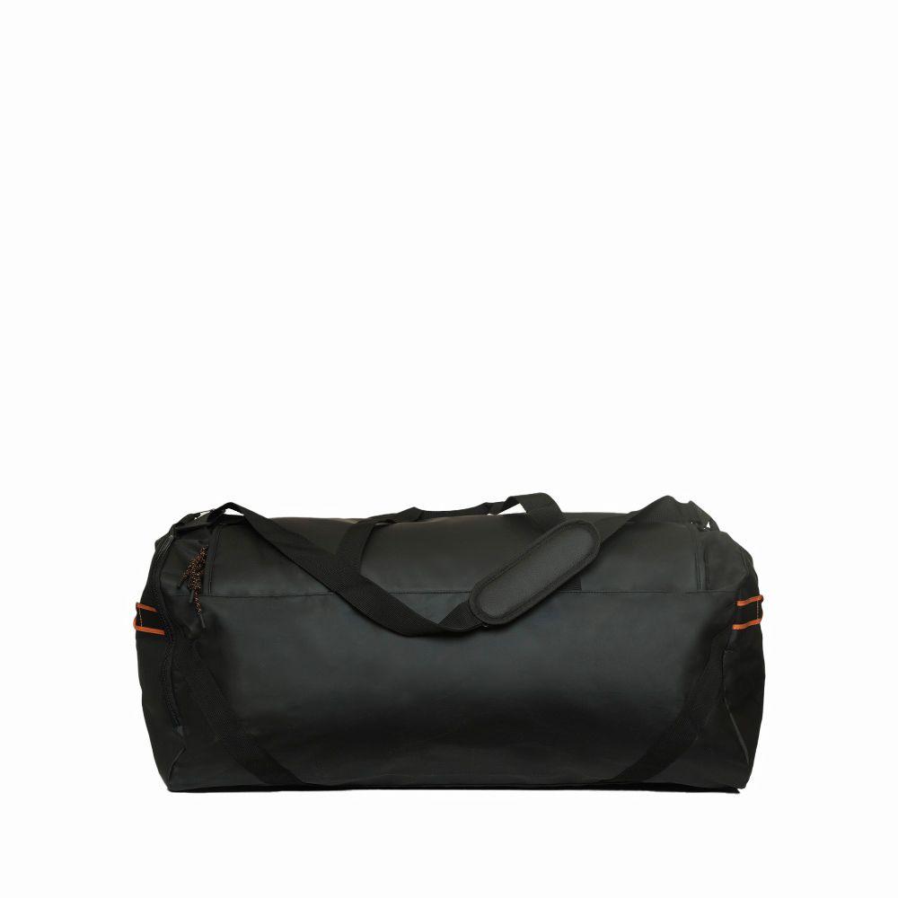 Bolso Deportivo Traveller Negro y Naranjo Extra Grande-4