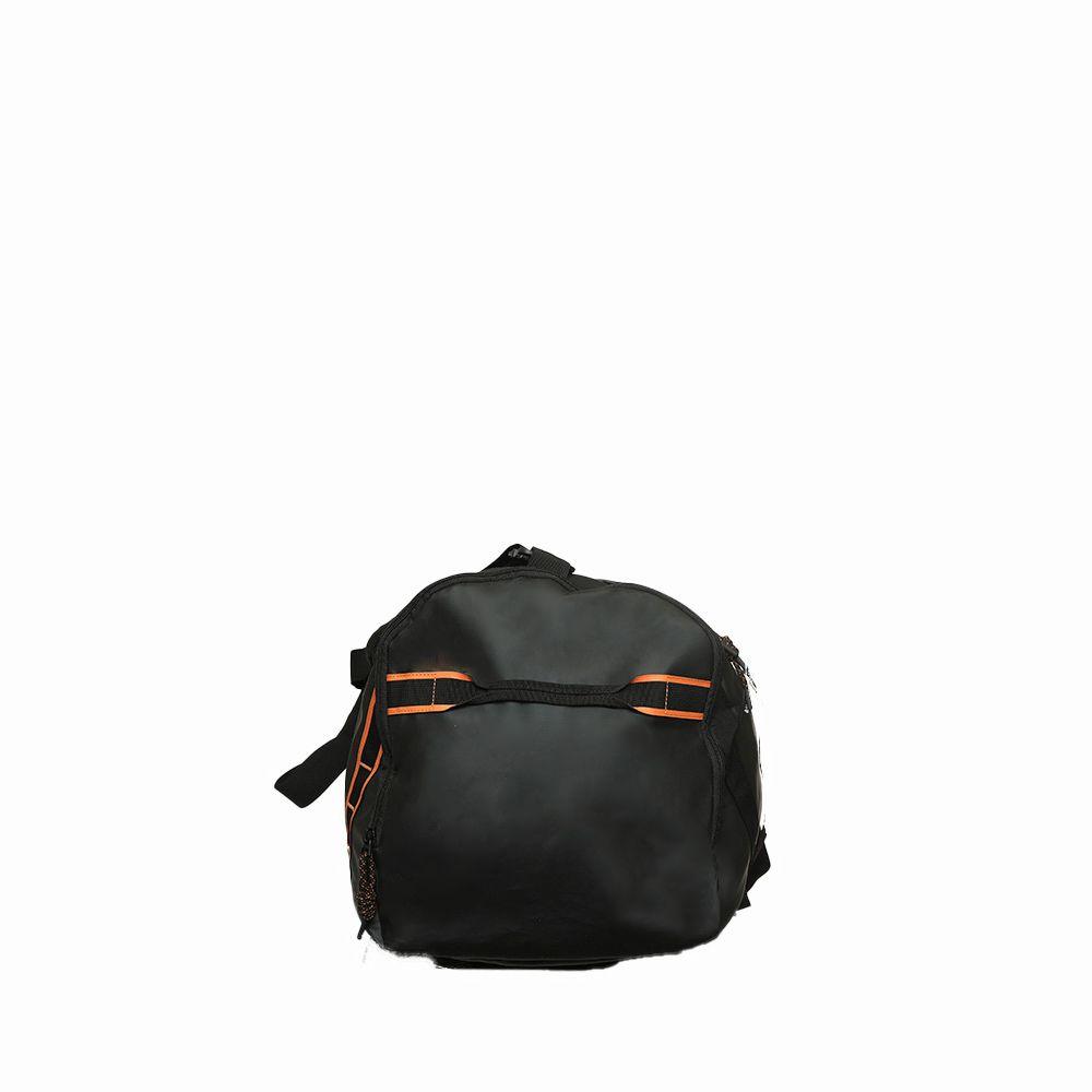 Bolso Deportivo Traveller Negro y Naranjo Extra Grande-2