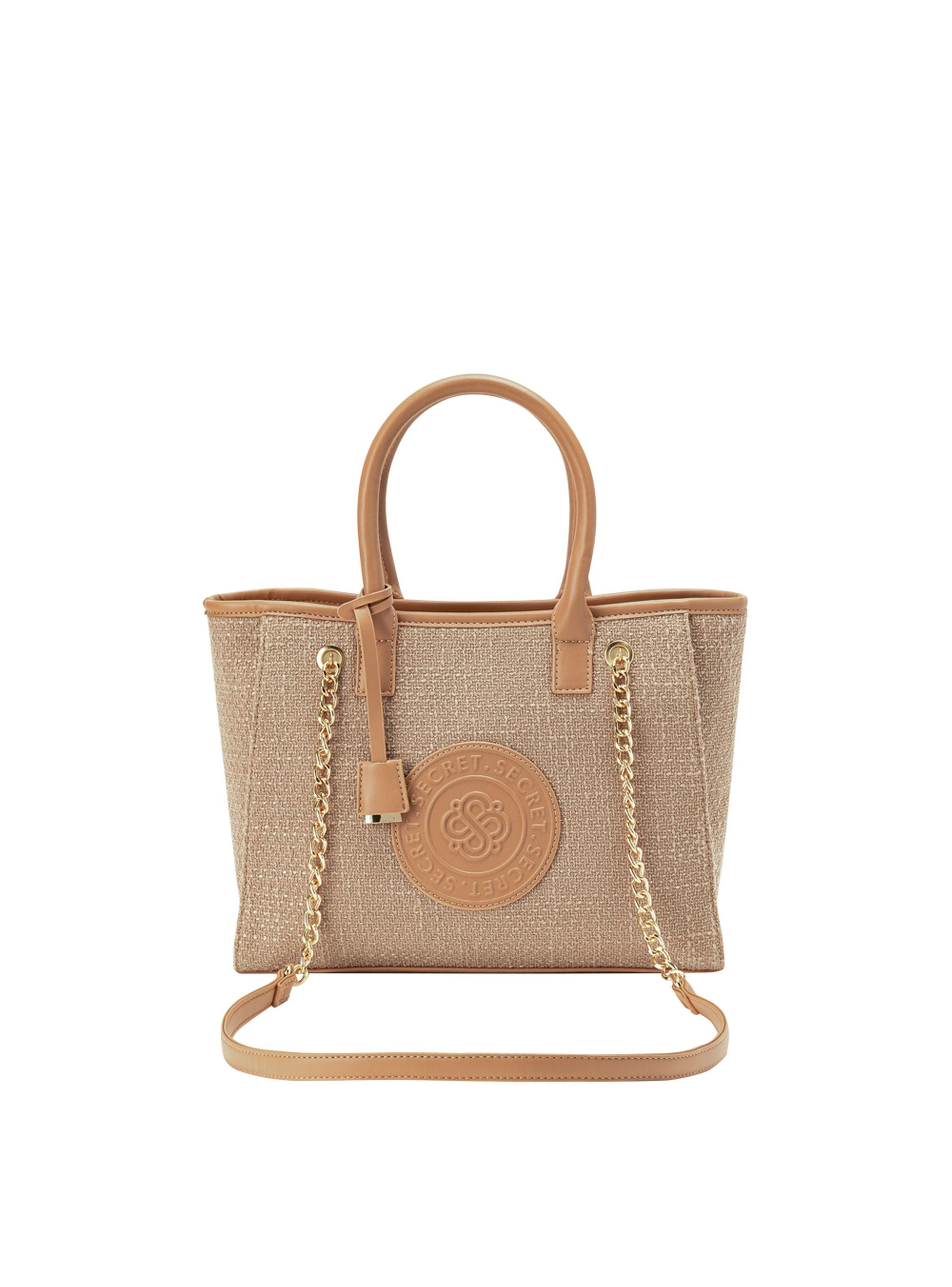 Cartera Tote Secret Lyon FW24 Beige M-0