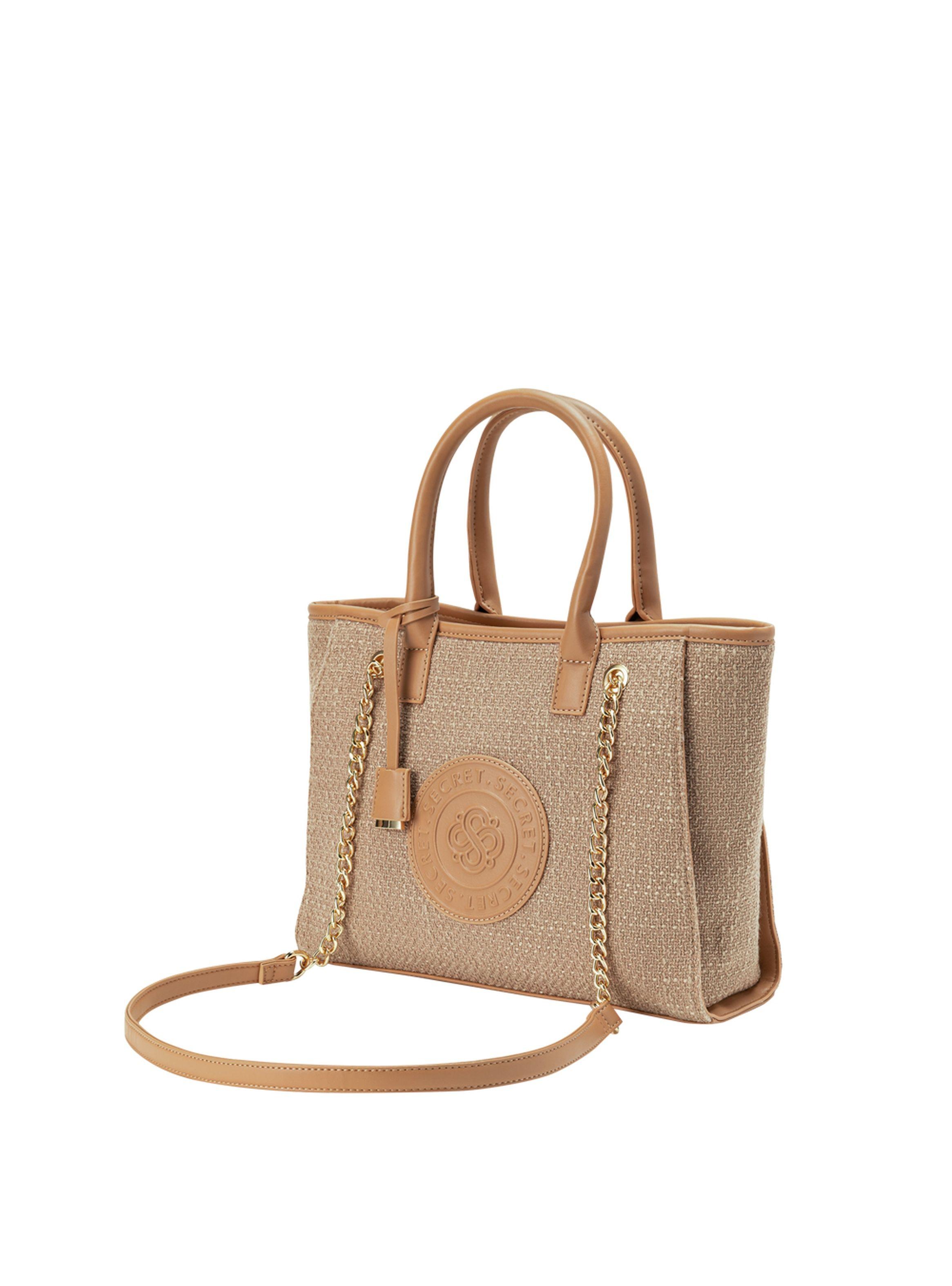 Cartera Tote Secret Lyon FW24 Beige M-1