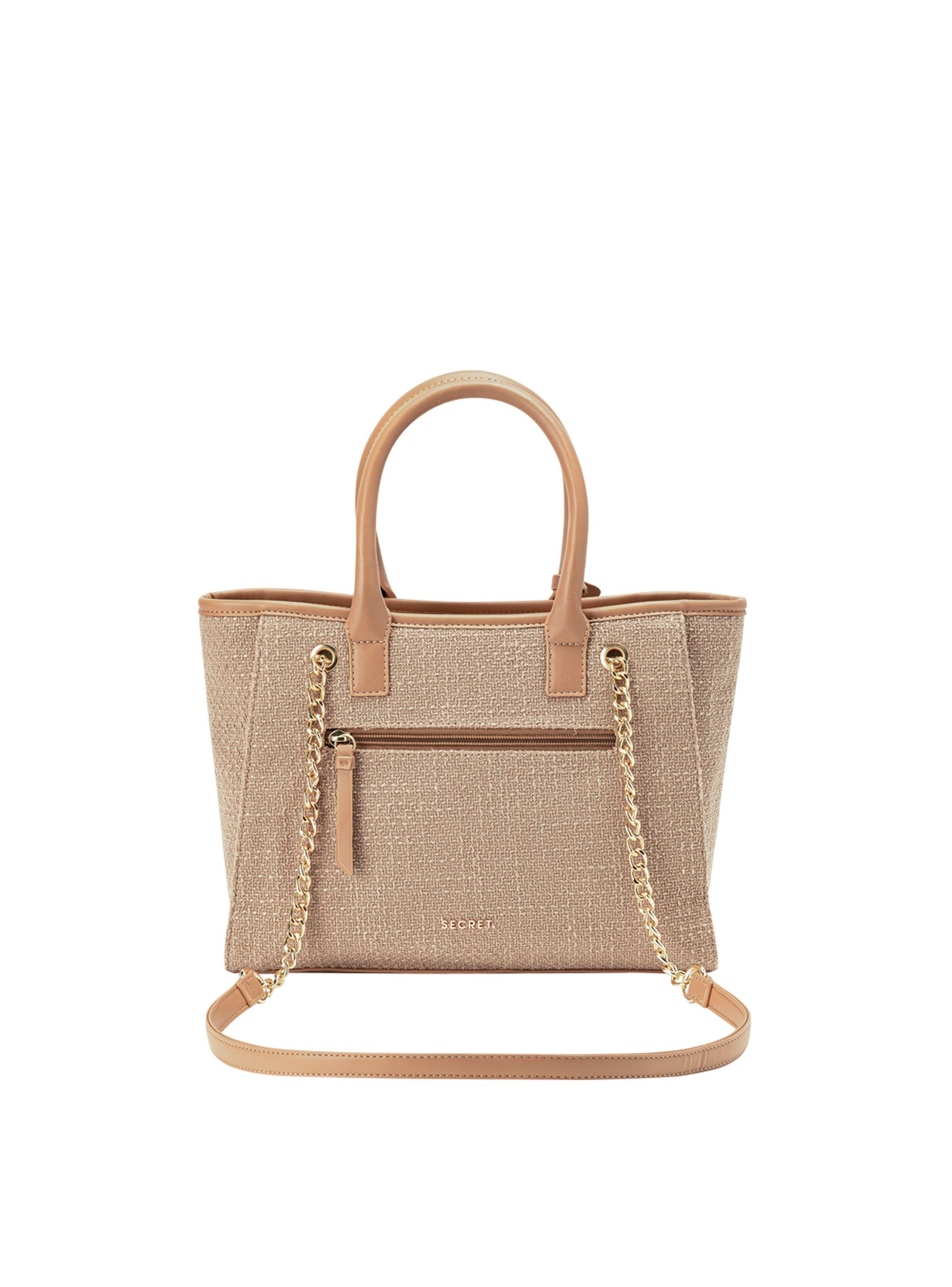 Cartera Tote Secret Lyon FW24 Beige M-2