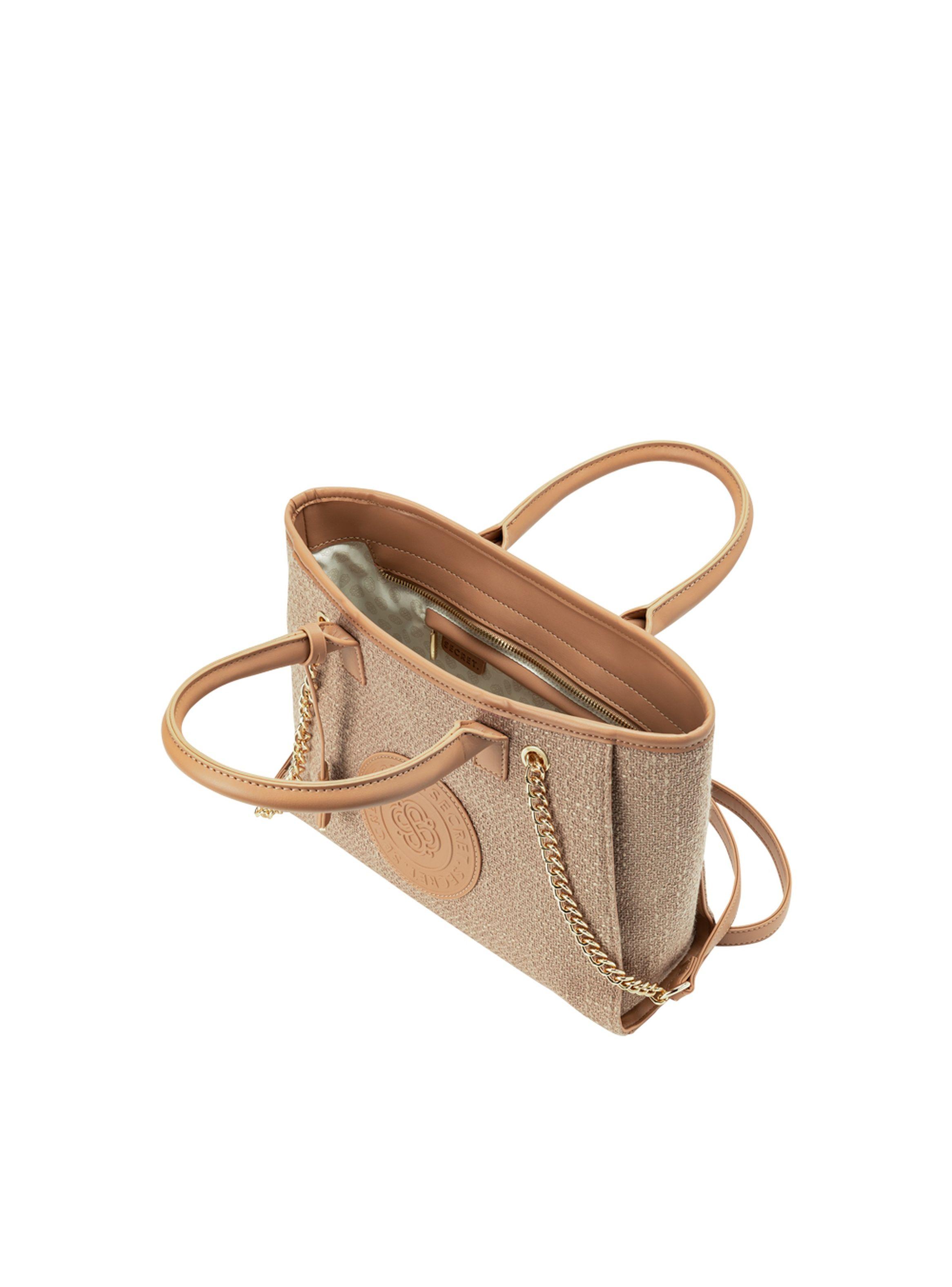 Cartera Tote Secret Lyon FW24 Beige M-3