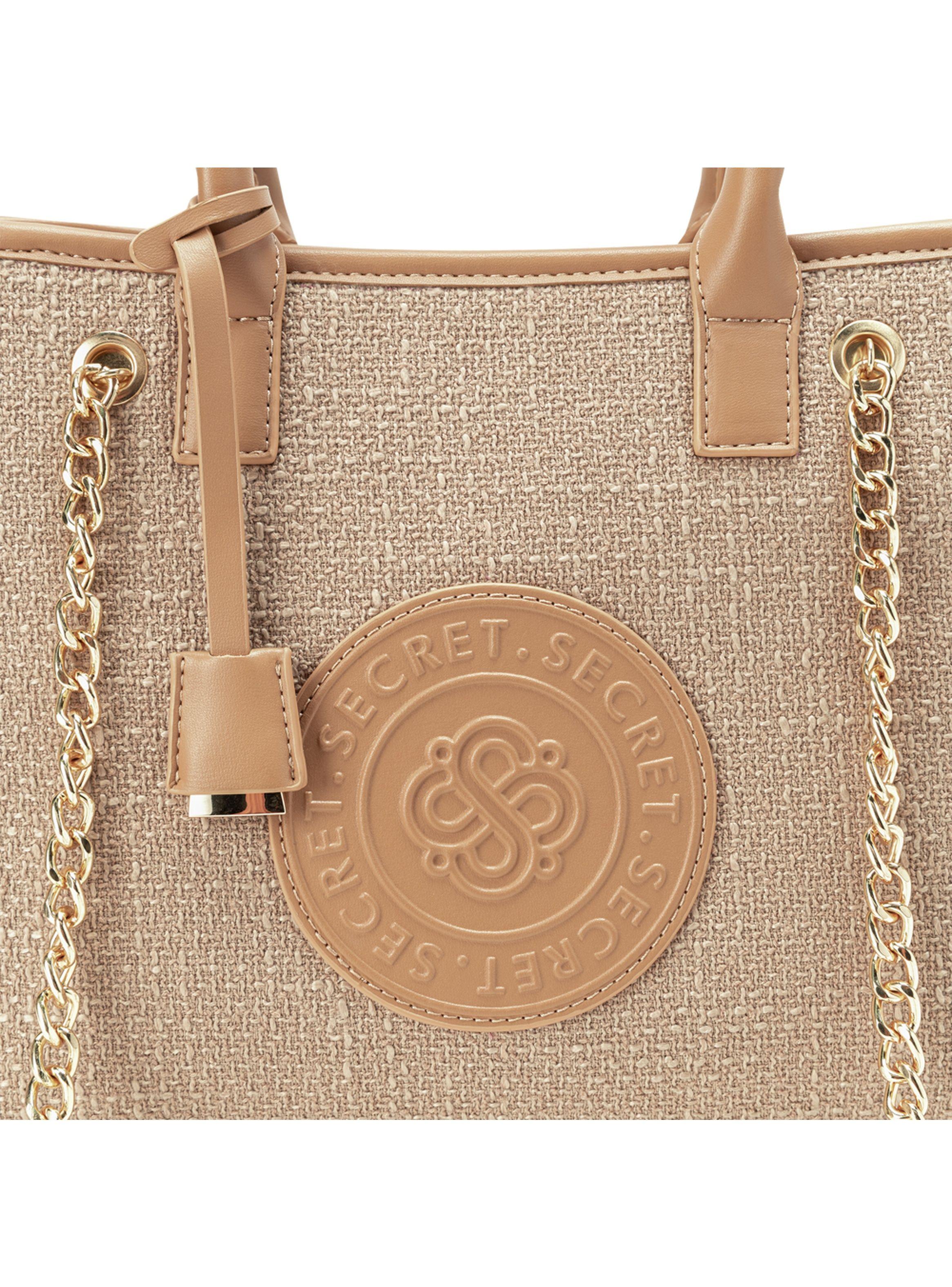 Cartera Tote Secret Lyon FW24 Beige M-6