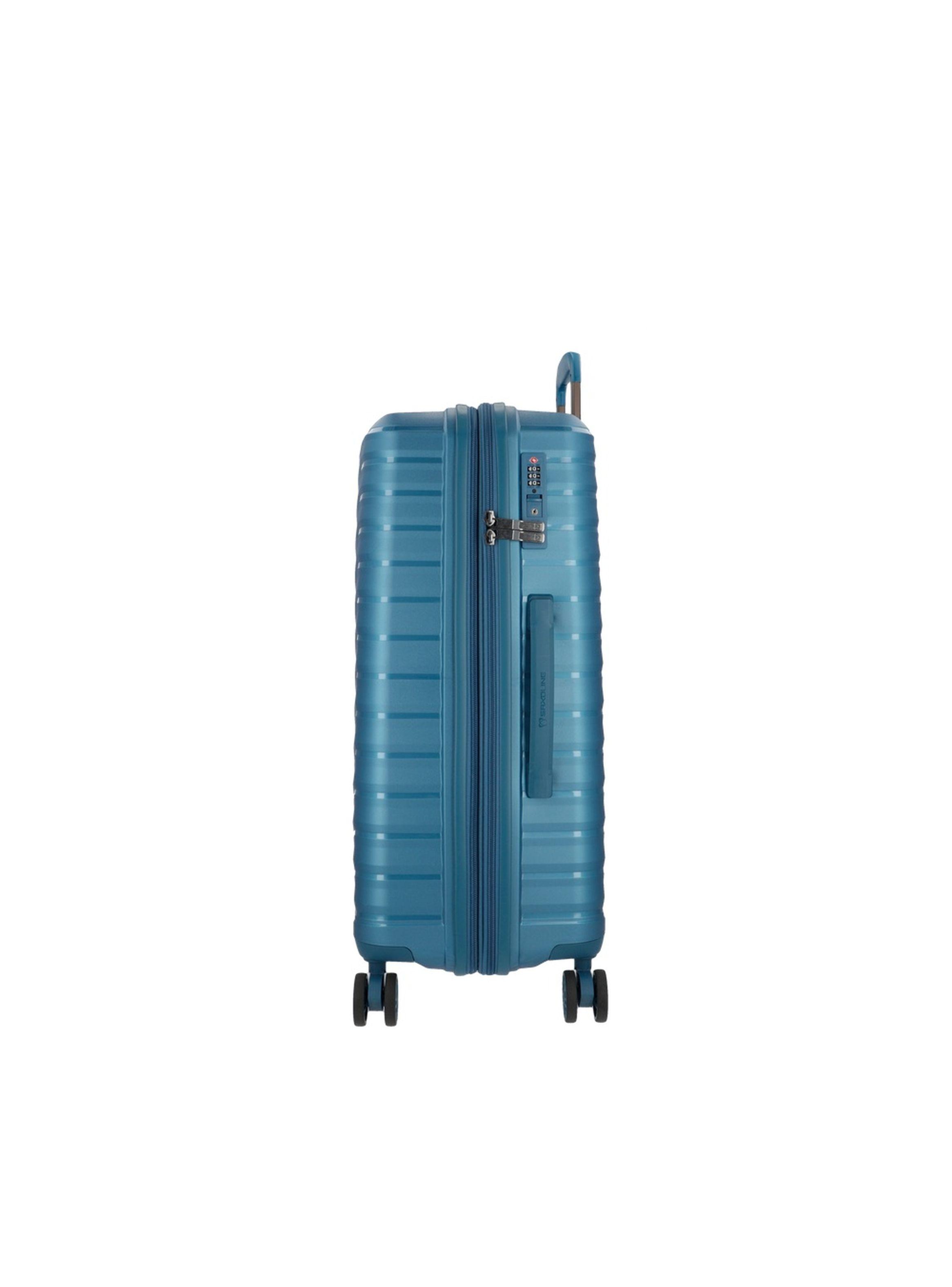 Maleta Mediana Saxoline Titanium Azul-4