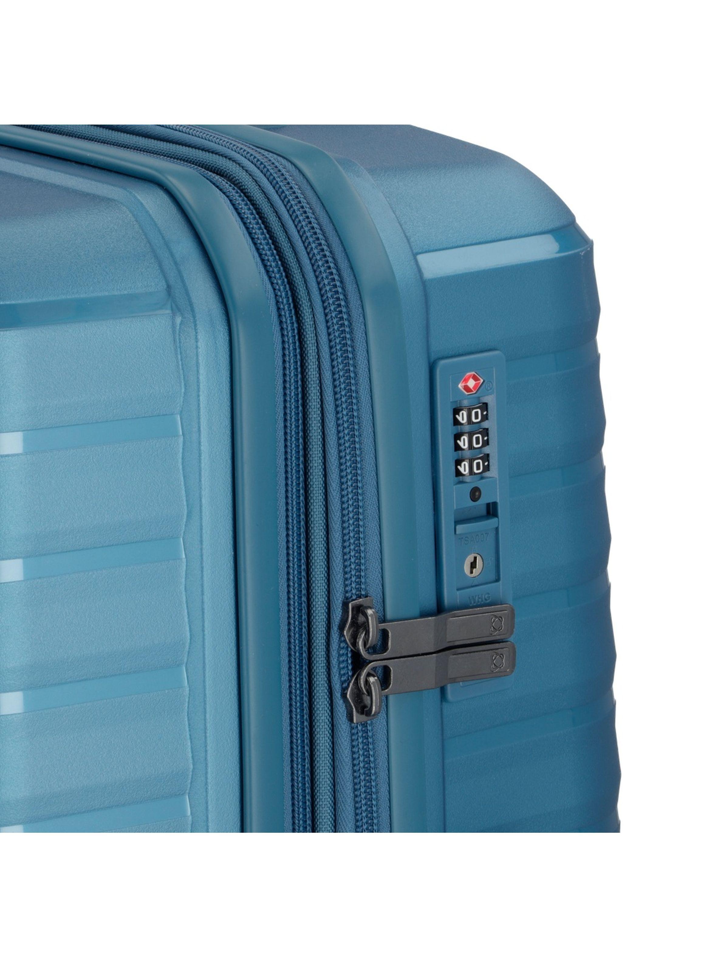 Maleta Mediana Saxoline Titanium Azul-9