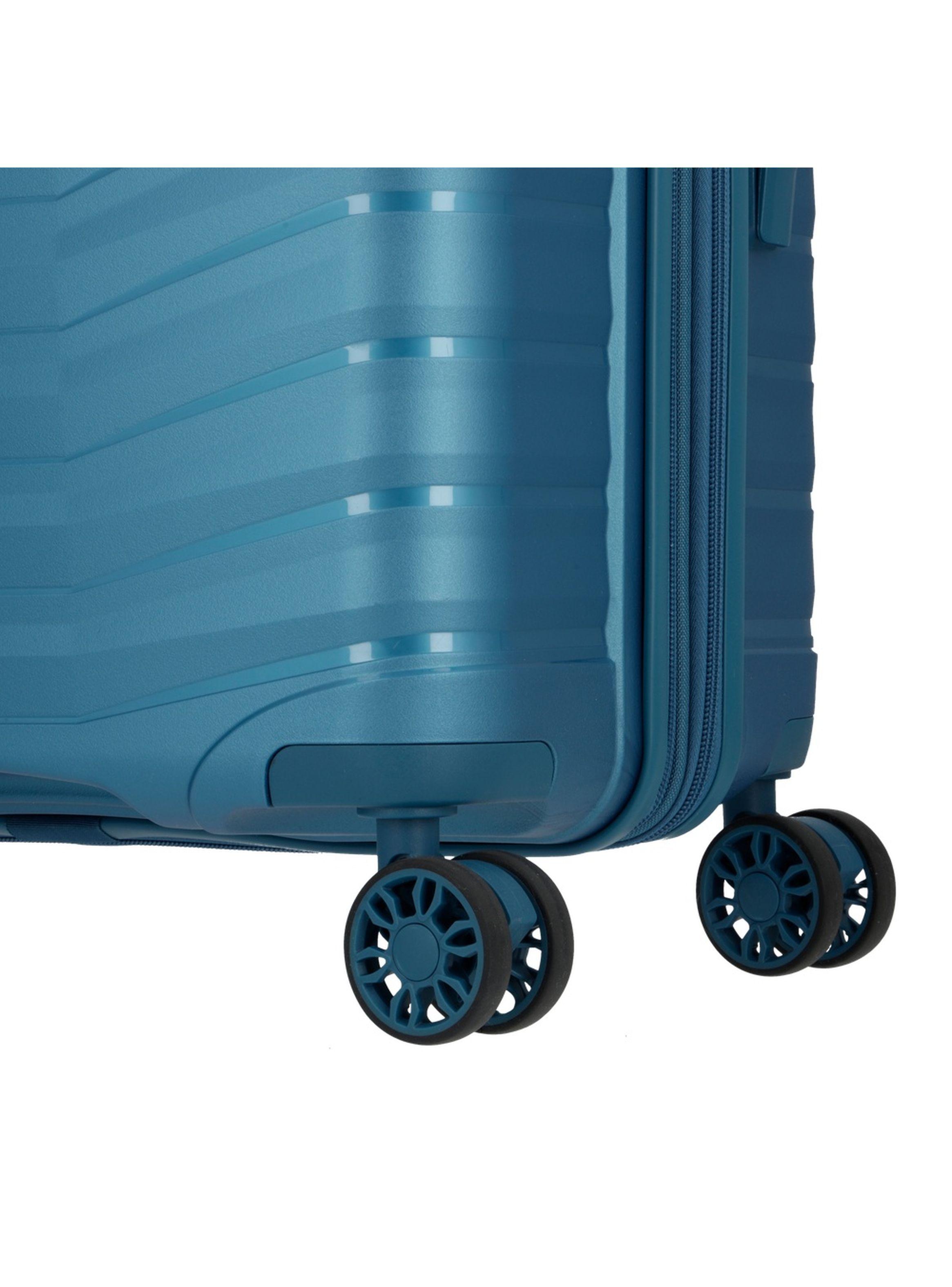 Maleta Mediana Saxoline Titanium Azul-7