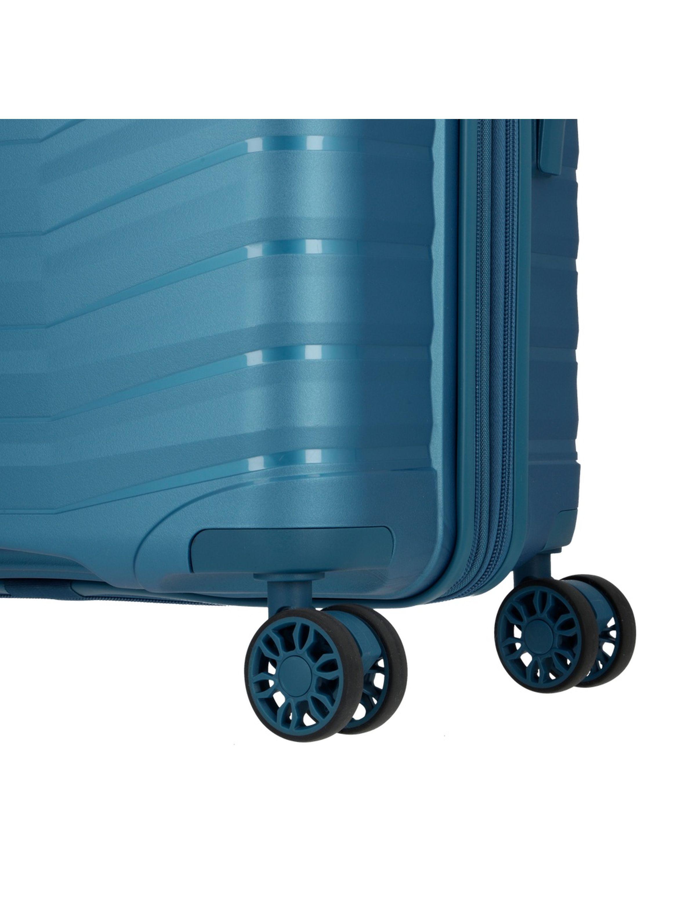 Maleta Mediana Saxoline Titanium Azul-7