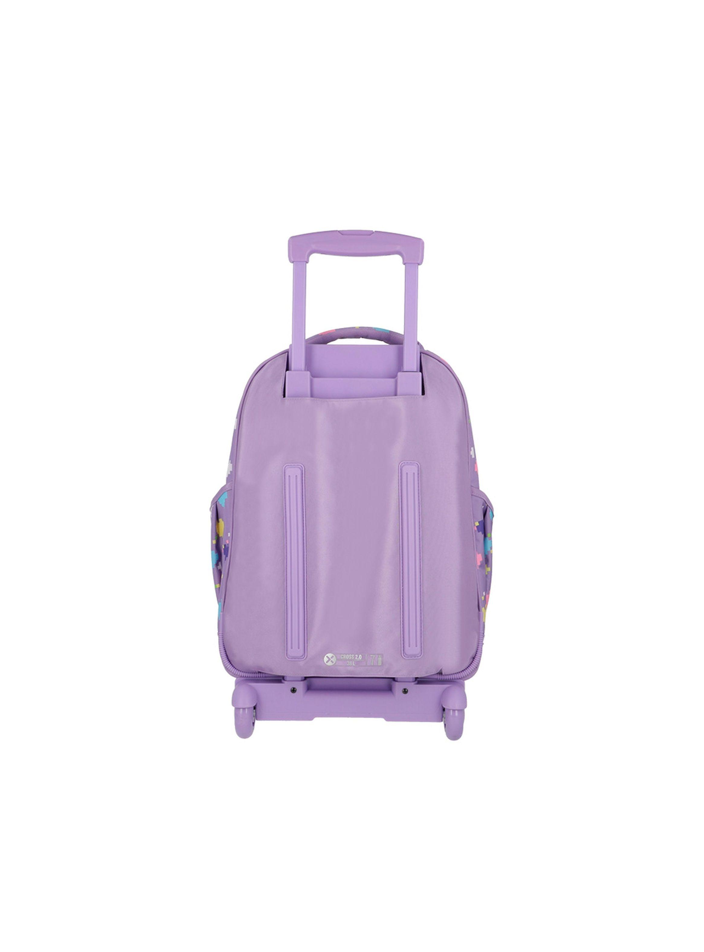 Mochila con ruedas Xtrem Cross 2.0 5XT Gato Lila-2