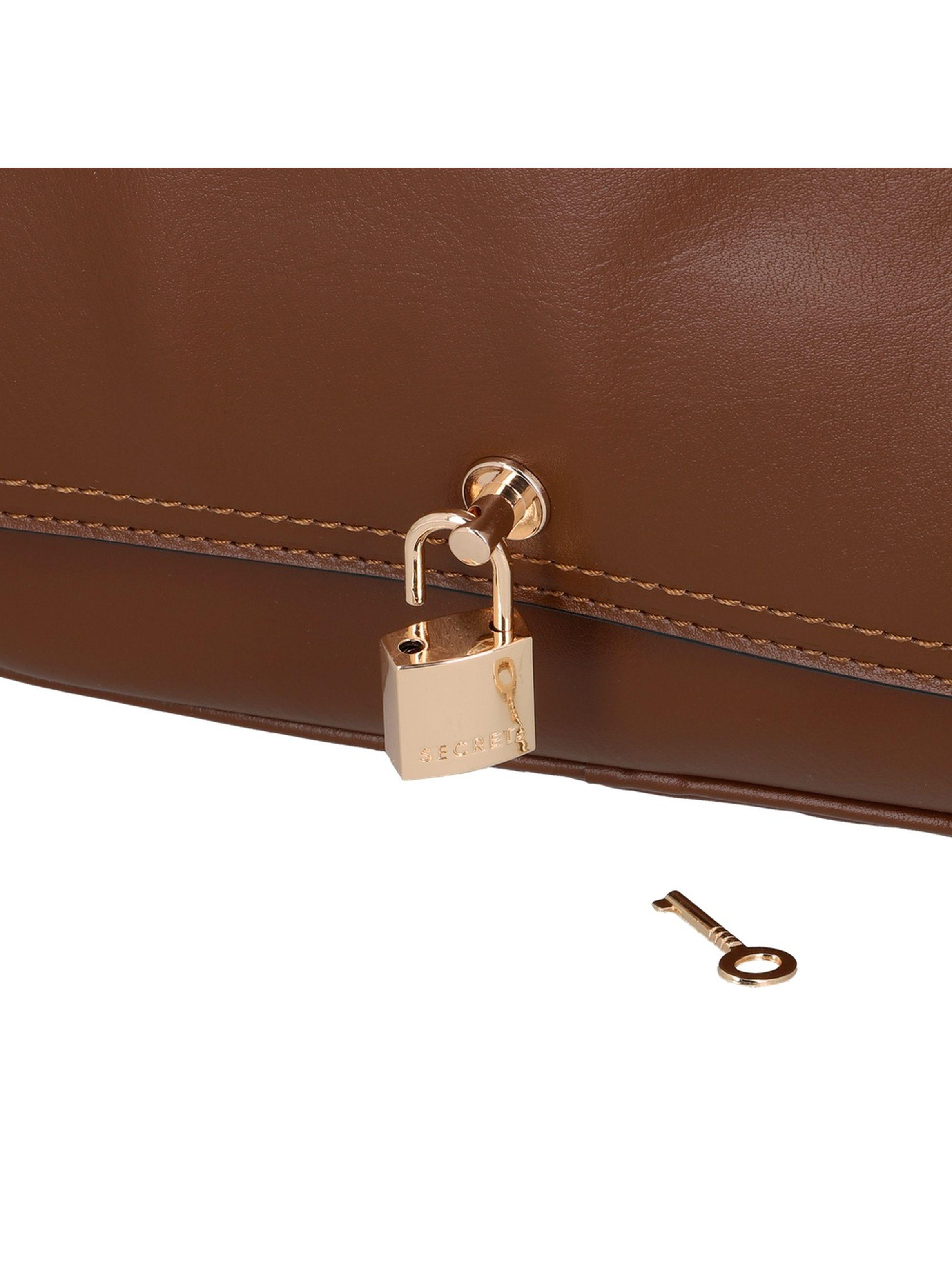 Cartera de mano Secret Ravena ST6 M Café-5