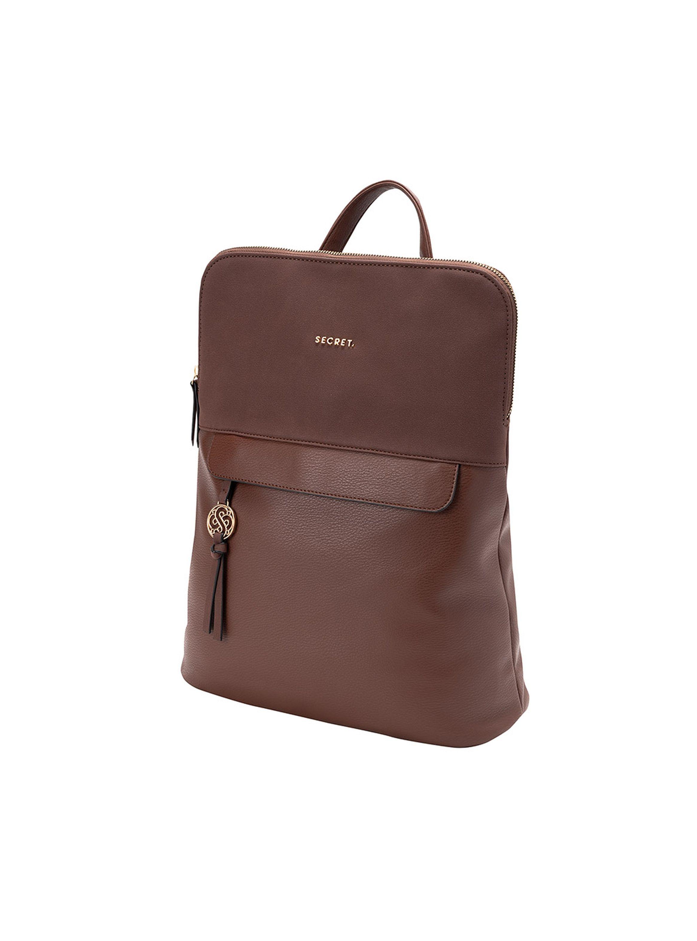 Mochila Notebook Secret Laurens FW24 Café 14"-1