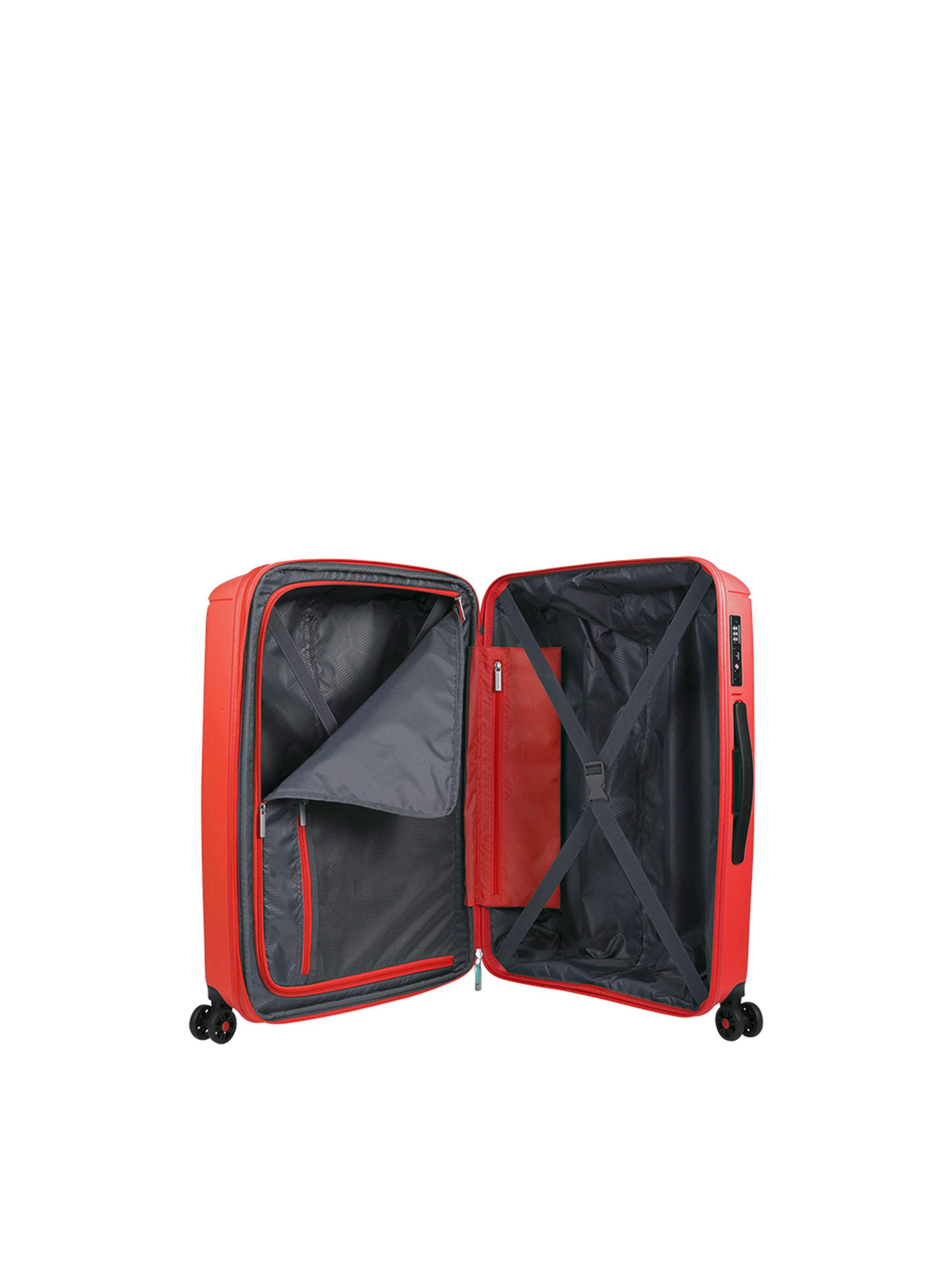 Maleta de Cabina Expandible Saxoline Fortress Rojo-3