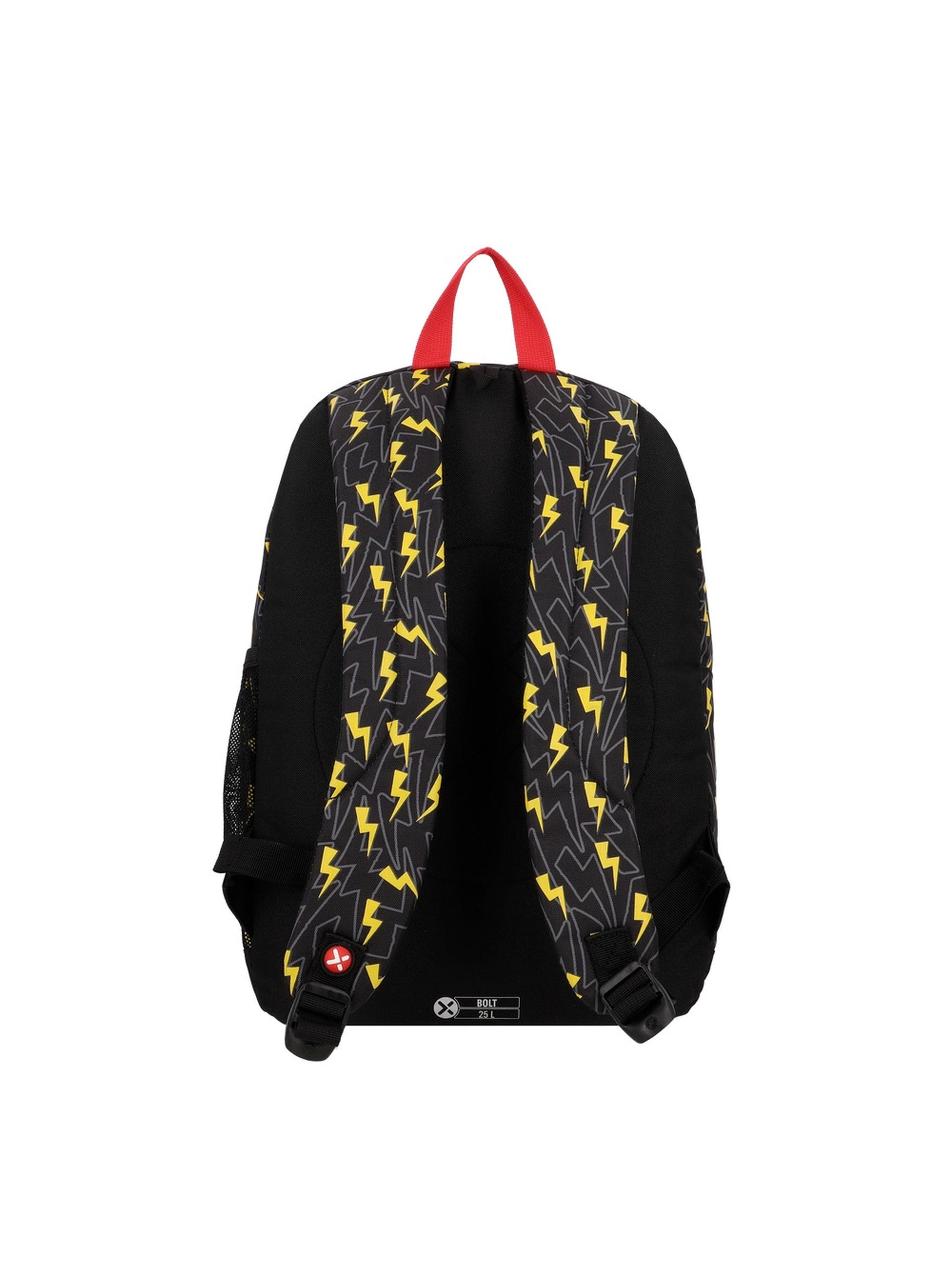 Mochila Xtrem Bolt 6XT Rayos Negro/Amarillo-2