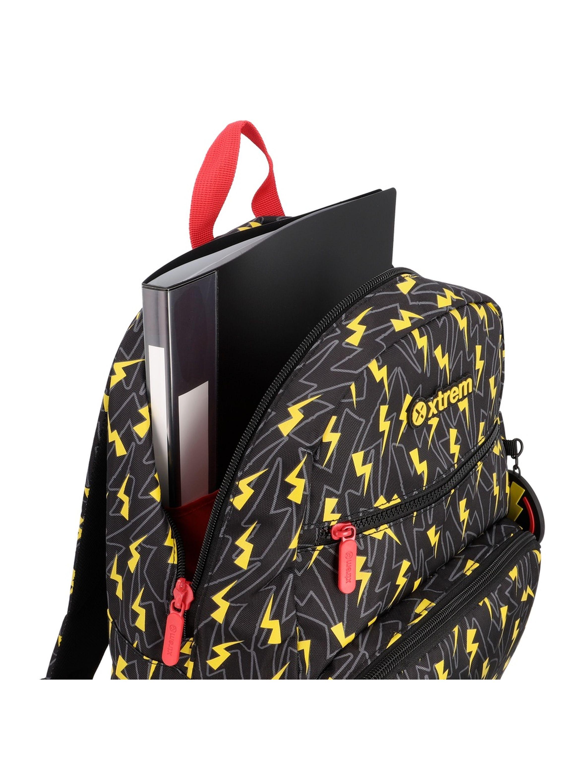 Mochila Xtrem Bolt 6XT Rayos Negro/Amarillo-6