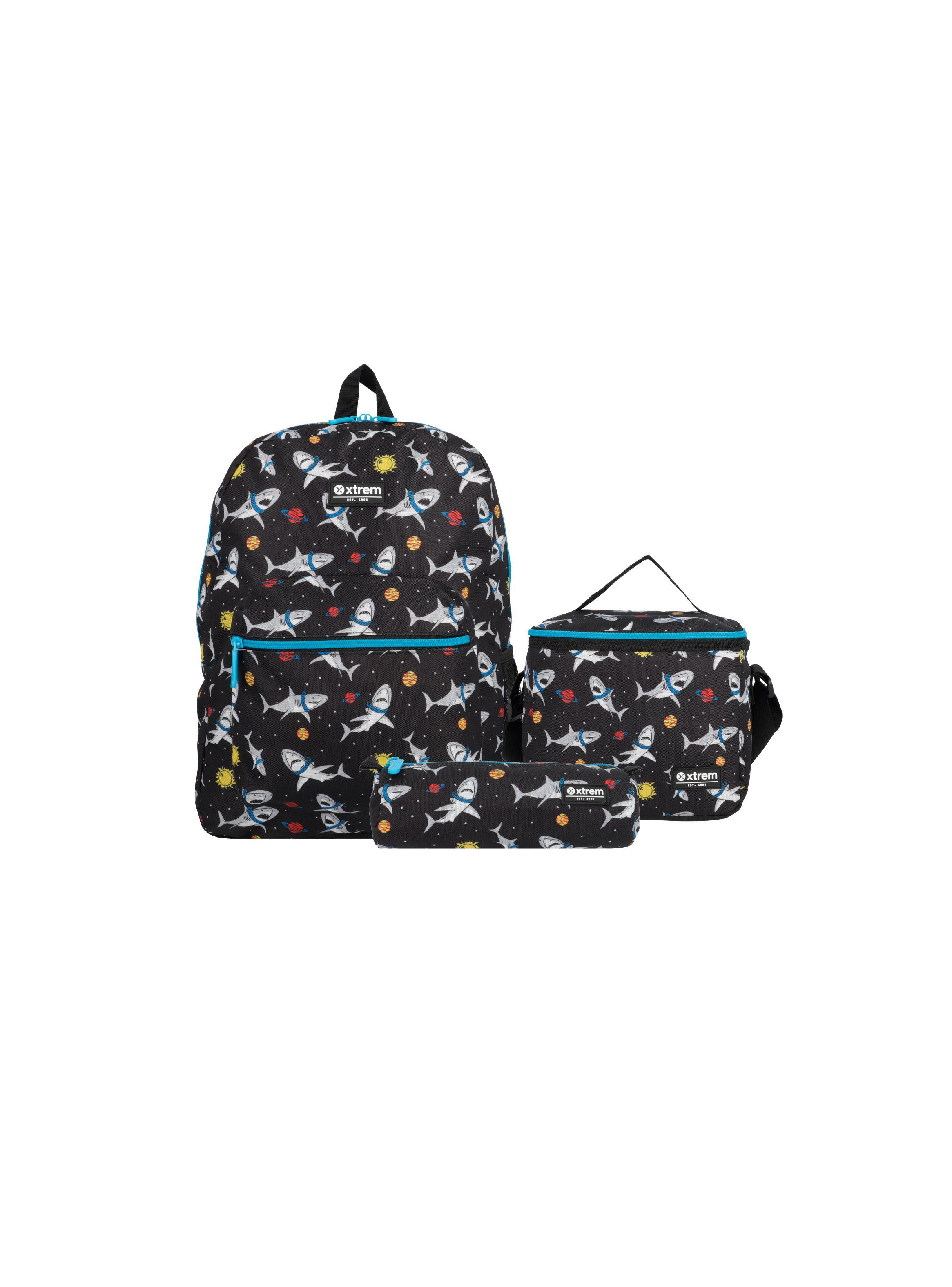 Triple Pack Mochila Niño Galaxia Xtrem Negro-0